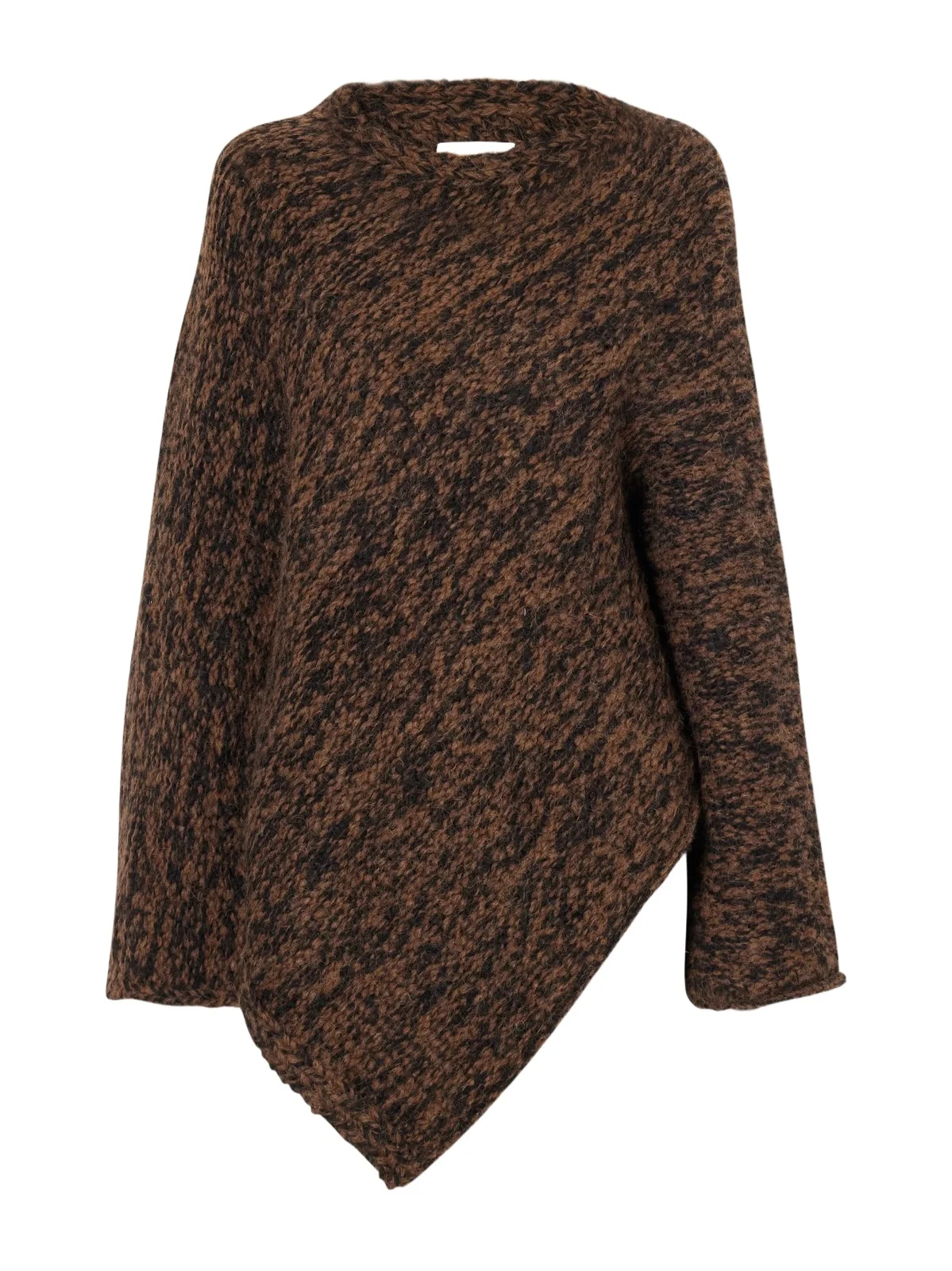Lauren Manoogian Manta Asymmetrical Alpaca, Pima Cotton And Merino Wool-blend Sweater