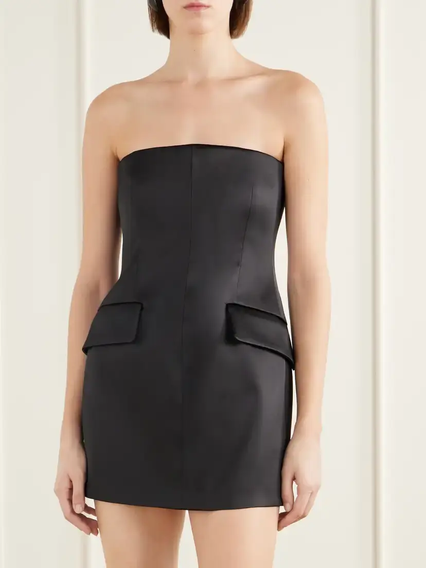 Sportmax Cilen Layered Satin And Silk Bustier Gown | Thumbnail 3 Sportmax Cilen Layered Satin And Silk Bustier Gown | Thumbnail 3