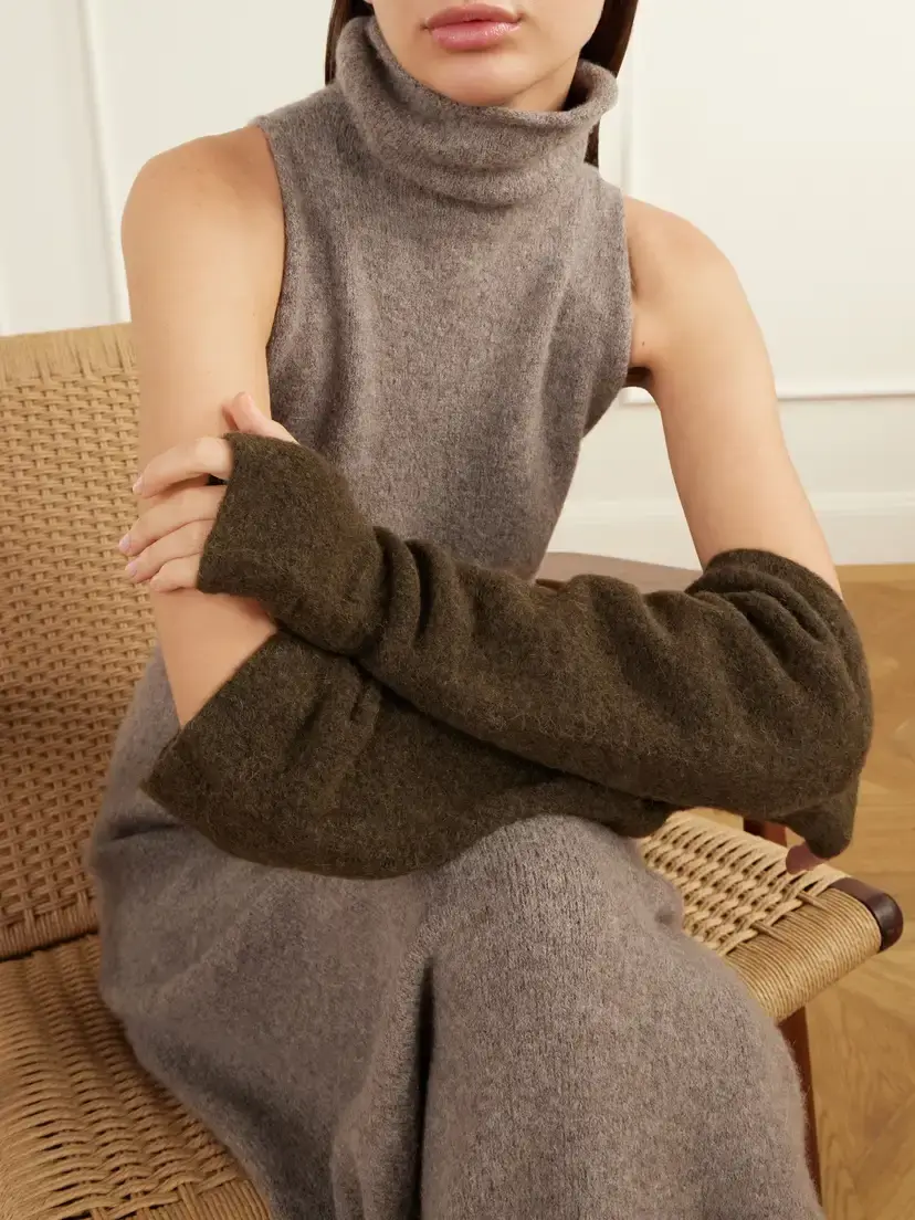 Lauren Manoogian Alpaca-blend Felt Fingerless Gloves | Thumbnail 2