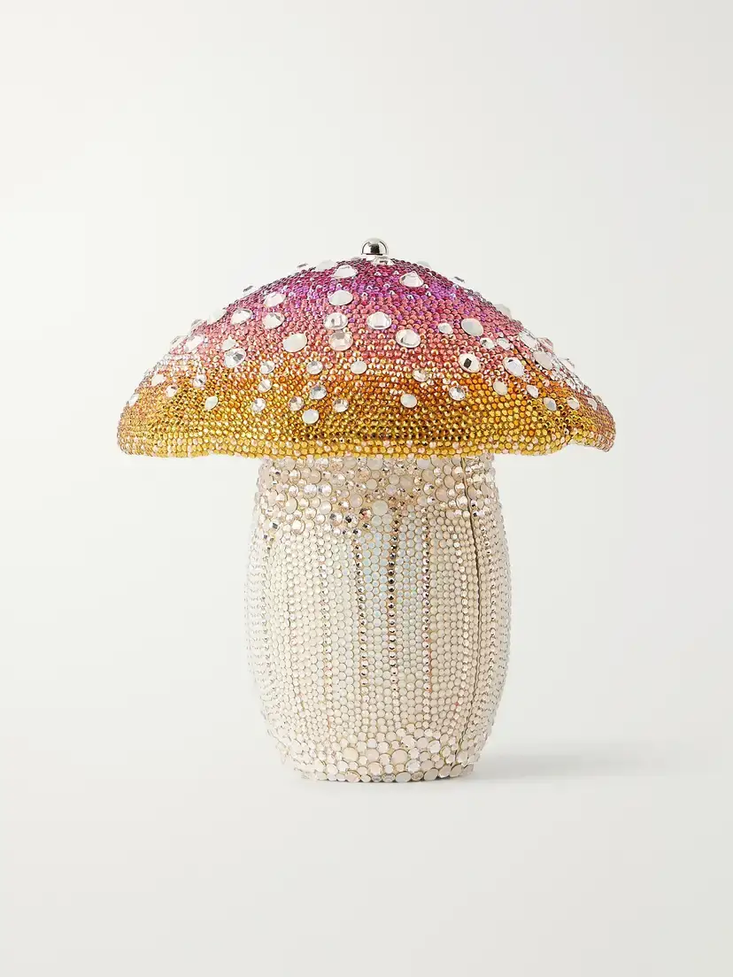 Judith Leiber Couture Toadstool Crystal-embellished Silver-tone Clutch | Thumbnail 4 Judith Leiber Couture Toadstool Crystal-embellished Silver-tone Clutch | Thumbnail 4