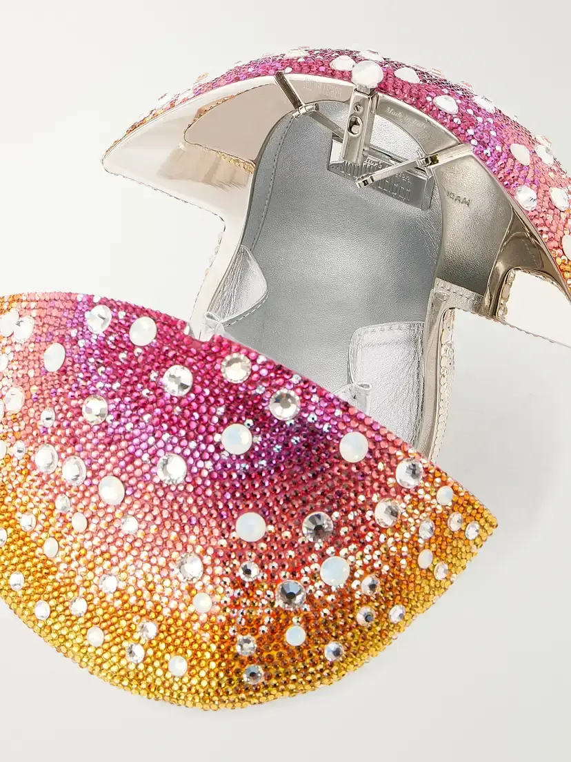 Judith Leiber Couture Toadstool Crystal-embellished Silver-tone Clutch | Thumbnail 6 Judith Leiber Couture Toadstool Crystal-embellished Silver-tone Clutch | Thumbnail 6