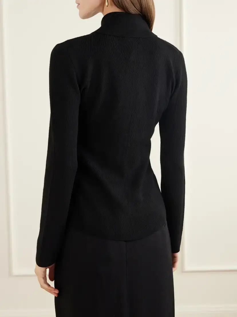 Emilia Wickstead Brinkley Ribbed Wool Cardigan | Thumbnail 3 Emilia Wickstead Brinkley Ribbed Wool Cardigan | Thumbnail 3