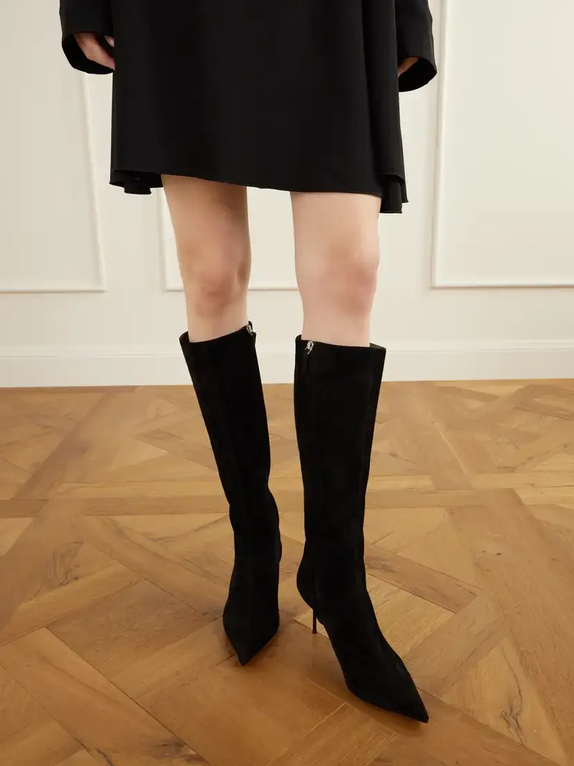 Paris Texas Lidia 70 Suede Knee Boots | Thumbnail 2 Paris Texas Lidia 70 Suede Knee Boots | Thumbnail 2
