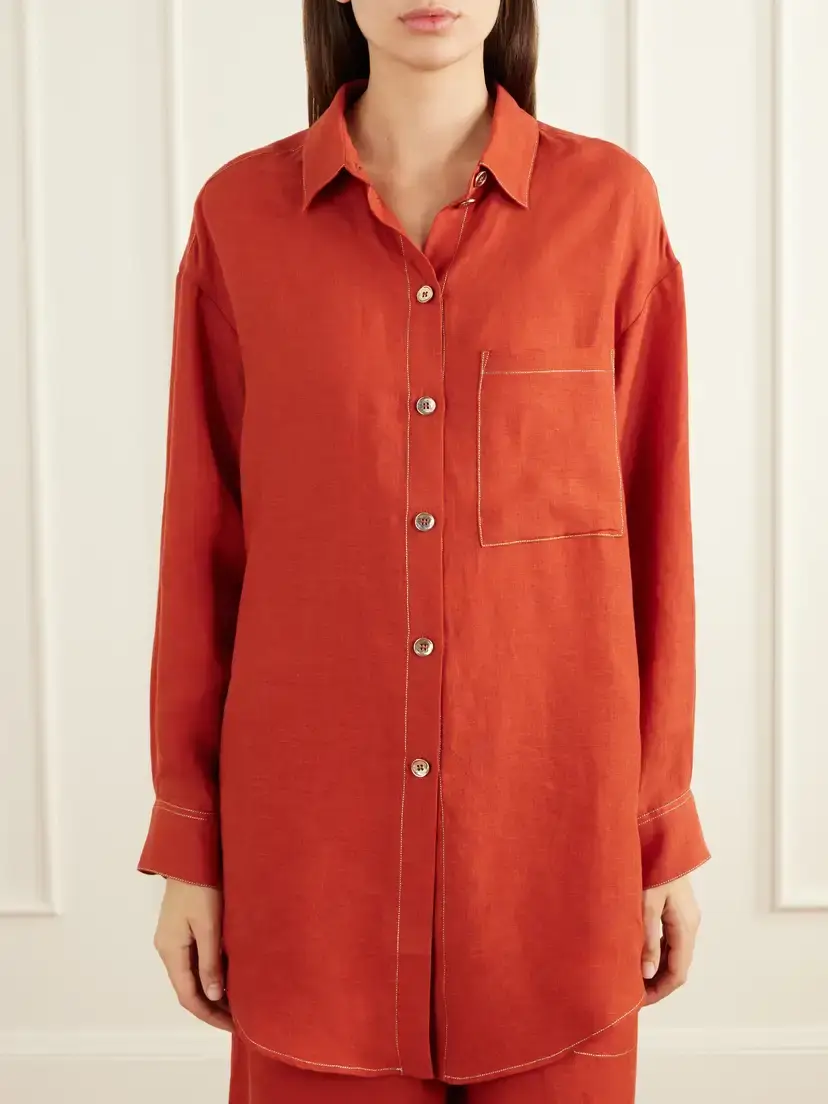 Eres Flashing Woven Linen Shirt | Thumbnail 3