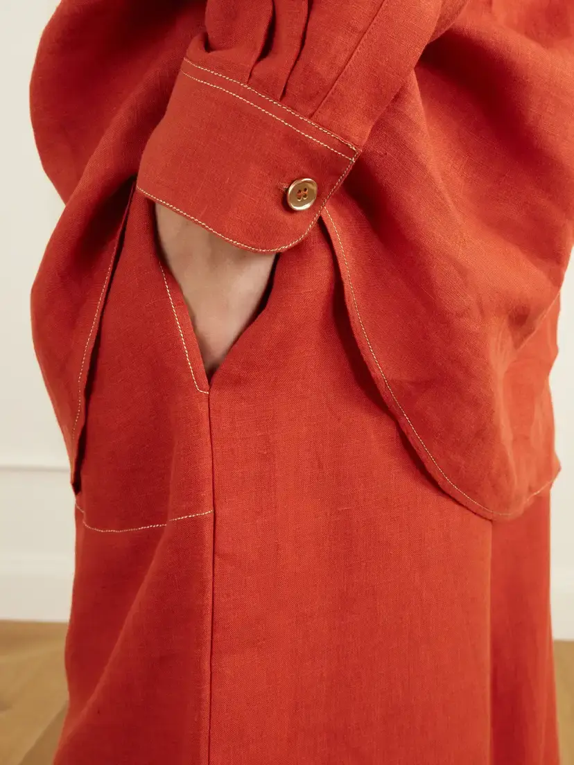 Eres Flashing Woven Linen Shirt | Thumbnail 6