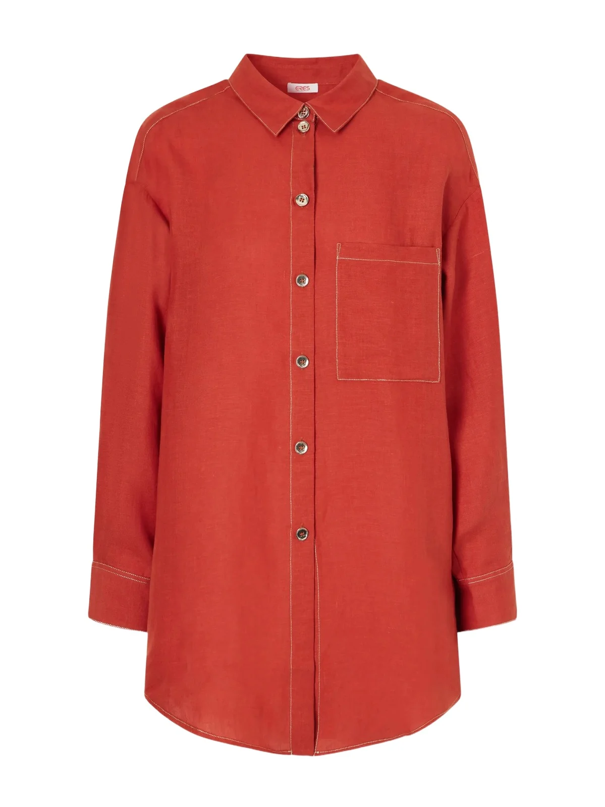 Eres Flashing Woven Linen Shirt