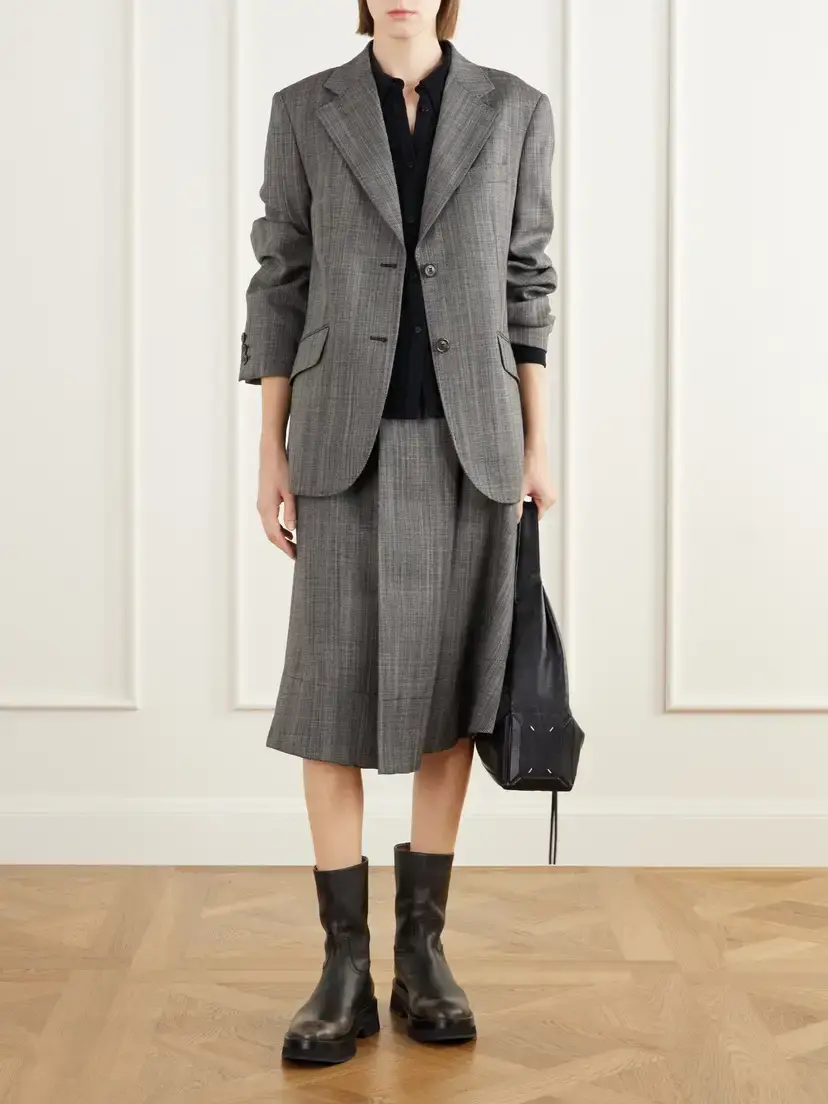 Our Legacy Mono Wool Broken Twill Wrap Midi Skirt | Thumbnail 2