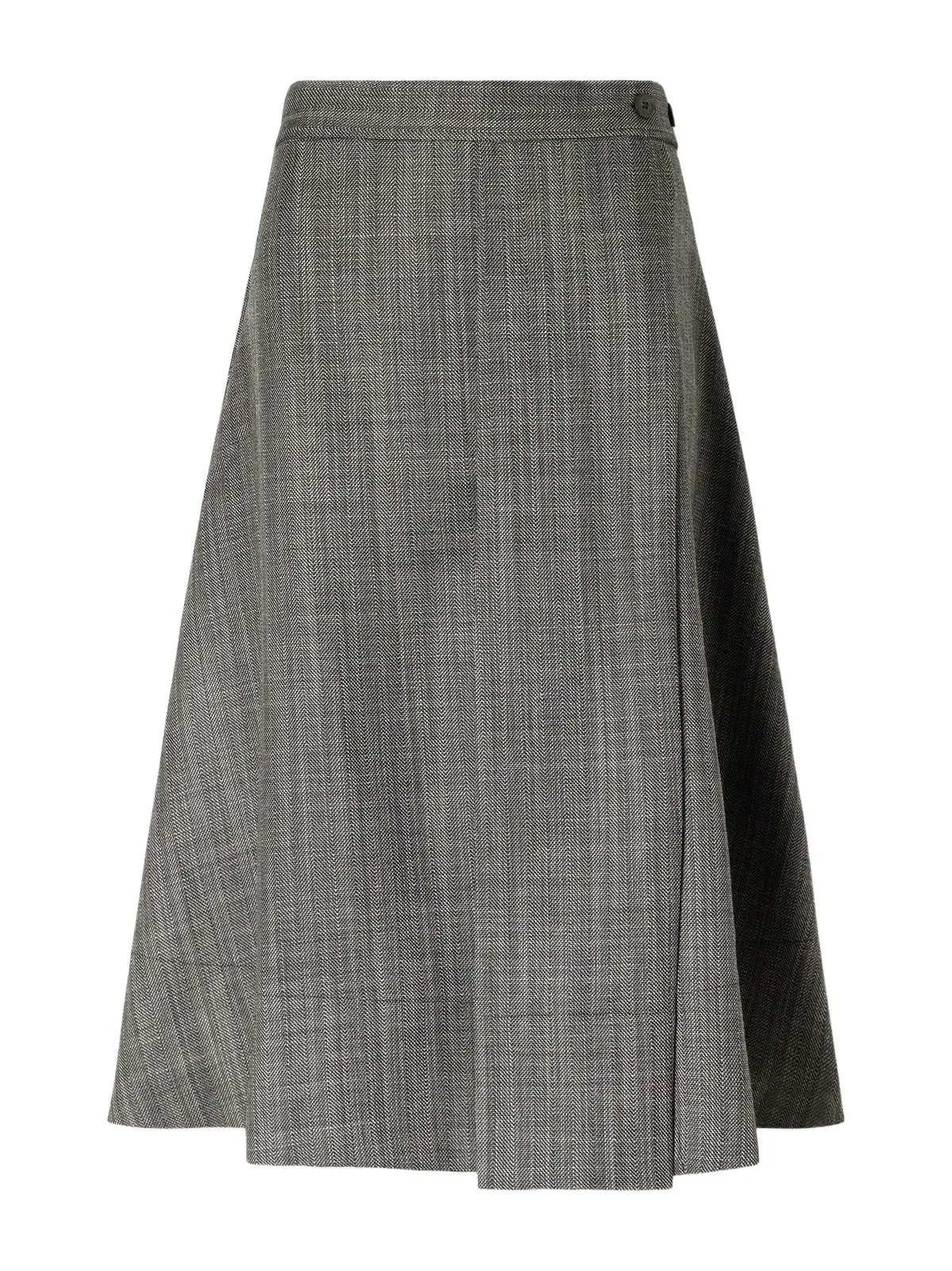 Our Legacy Mono Wool Broken Twill Wrap Midi Skirt