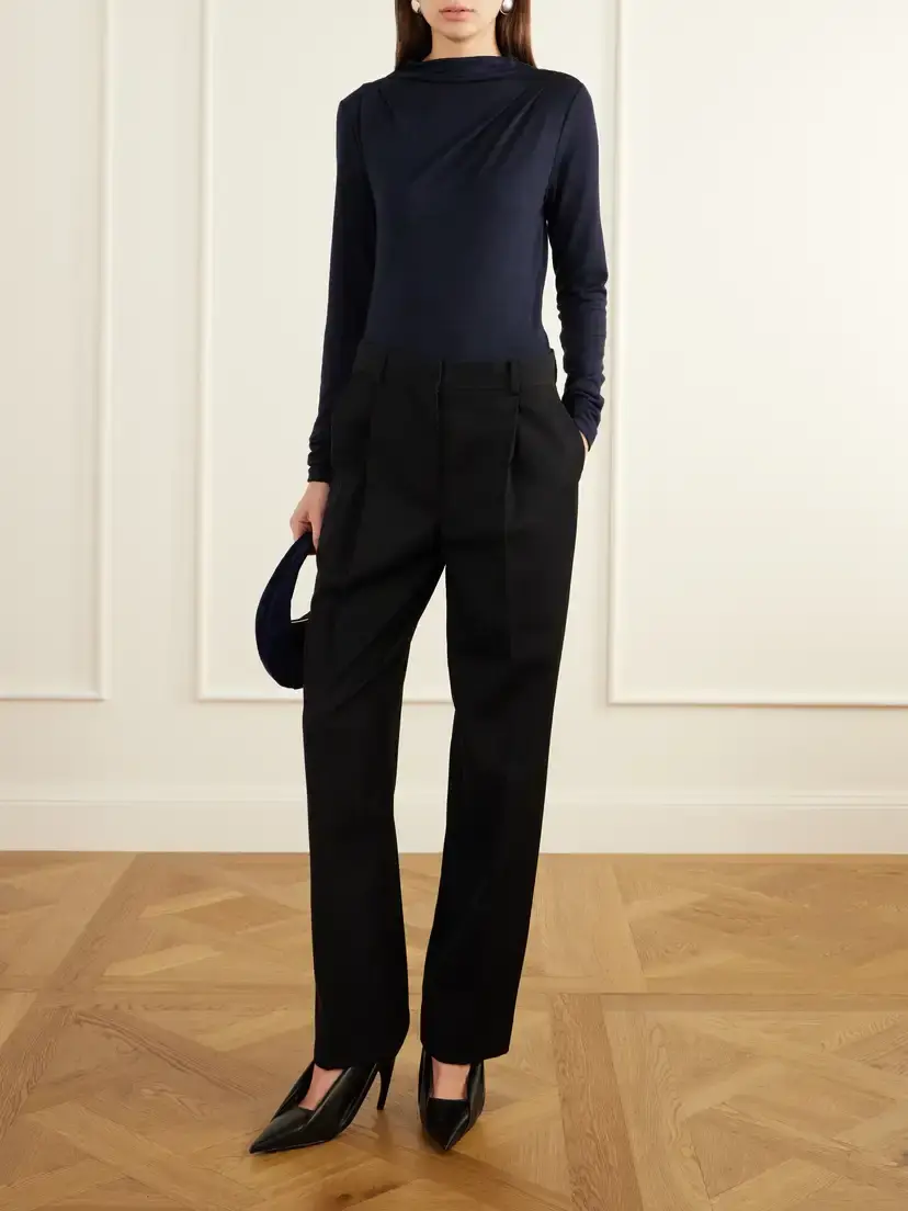 Proenza Schouler White Label Mimi Draped Stretch-jersey Top | Thumbnail 2 Proenza Schouler White Label Mimi Draped Stretch-jersey Top | Thumbnail 2