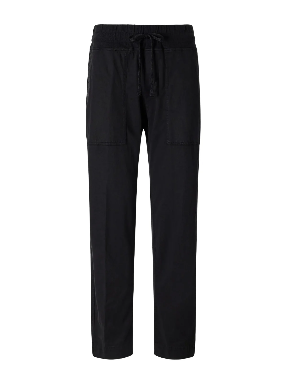 James Perse Rib-trimmed Cotton-twill Tapered Pants