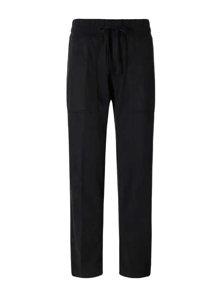 Rib-trimmed Cotton-twill Tapered Pants Rib-trimmed Cotton-twill Tapered Pants