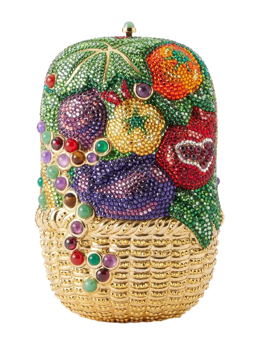 Farm Fresh Crystal-embellished Clutch