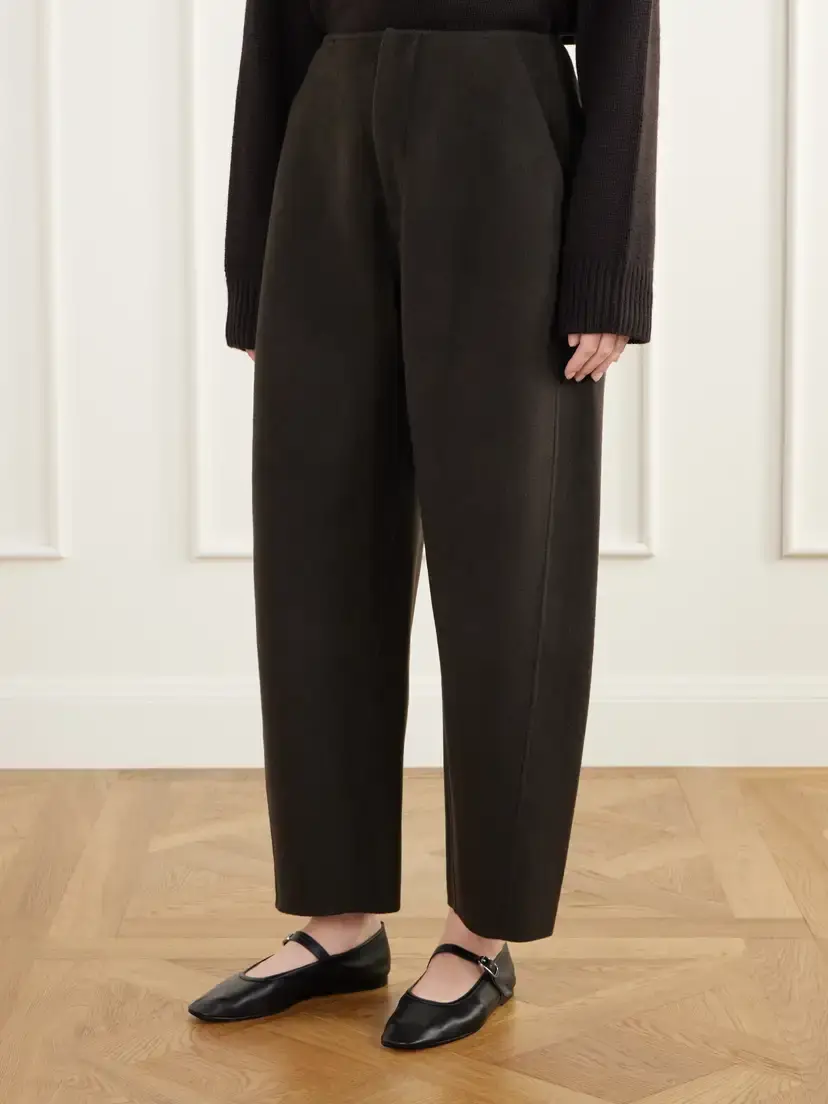 Lisa Yang Wool And Cashmere-blend Barrel-leg Pants | Thumbnail 3 Lisa Yang Wool And Cashmere-blend Barrel-leg Pants | Thumbnail 3