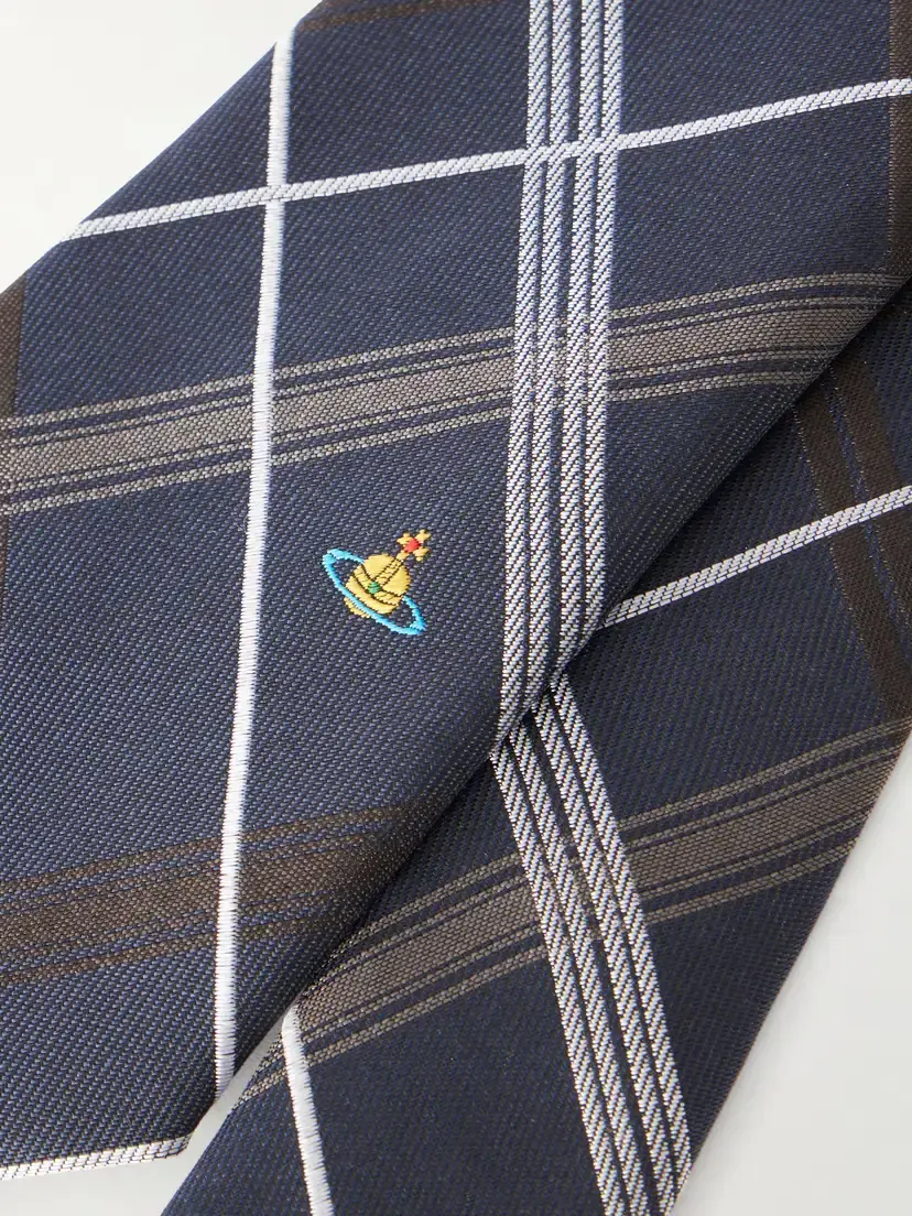 Vivienne Westwood Checked-jacquard Silk Tie | Thumbnail 3