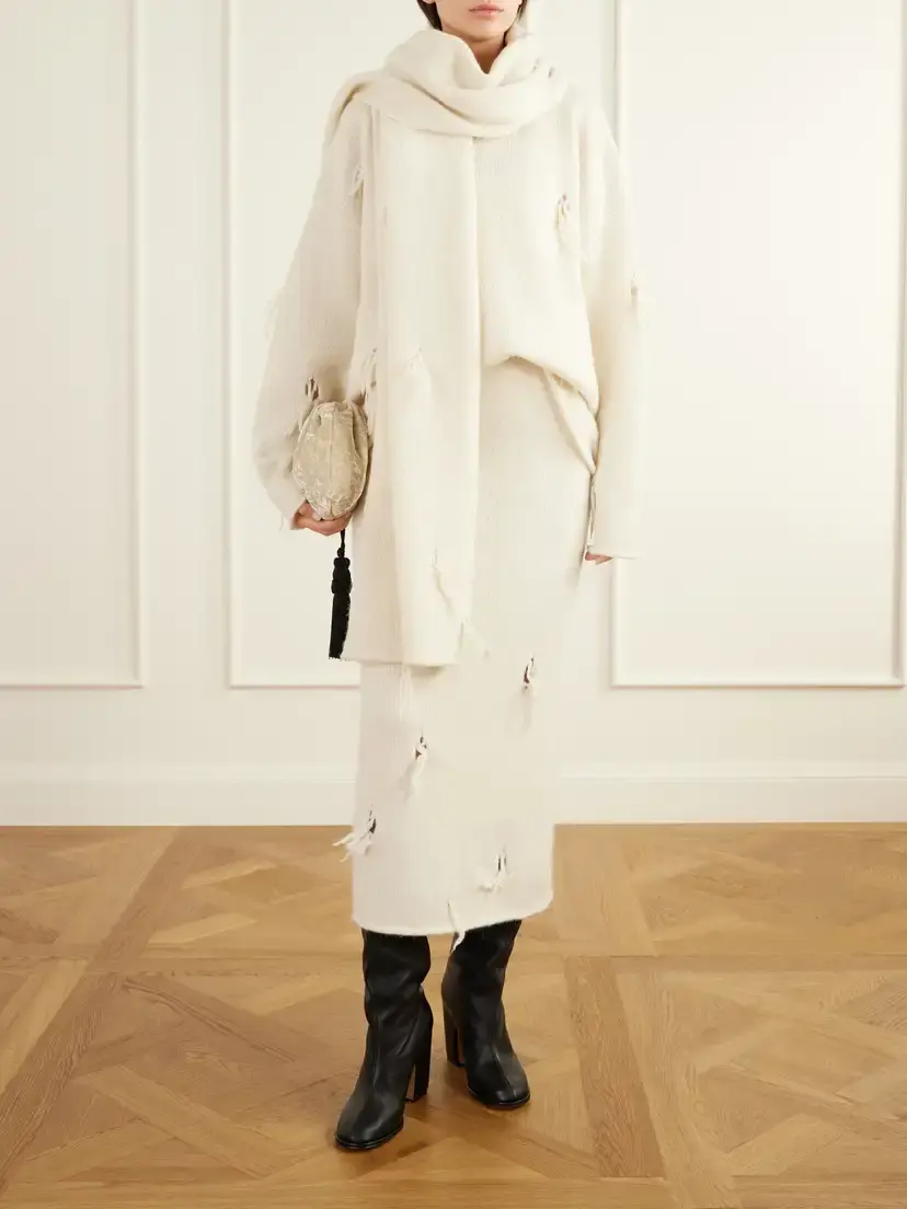 Lauren Manoogian Ravel Distressed Wool-blend Scarf | Thumbnail 2