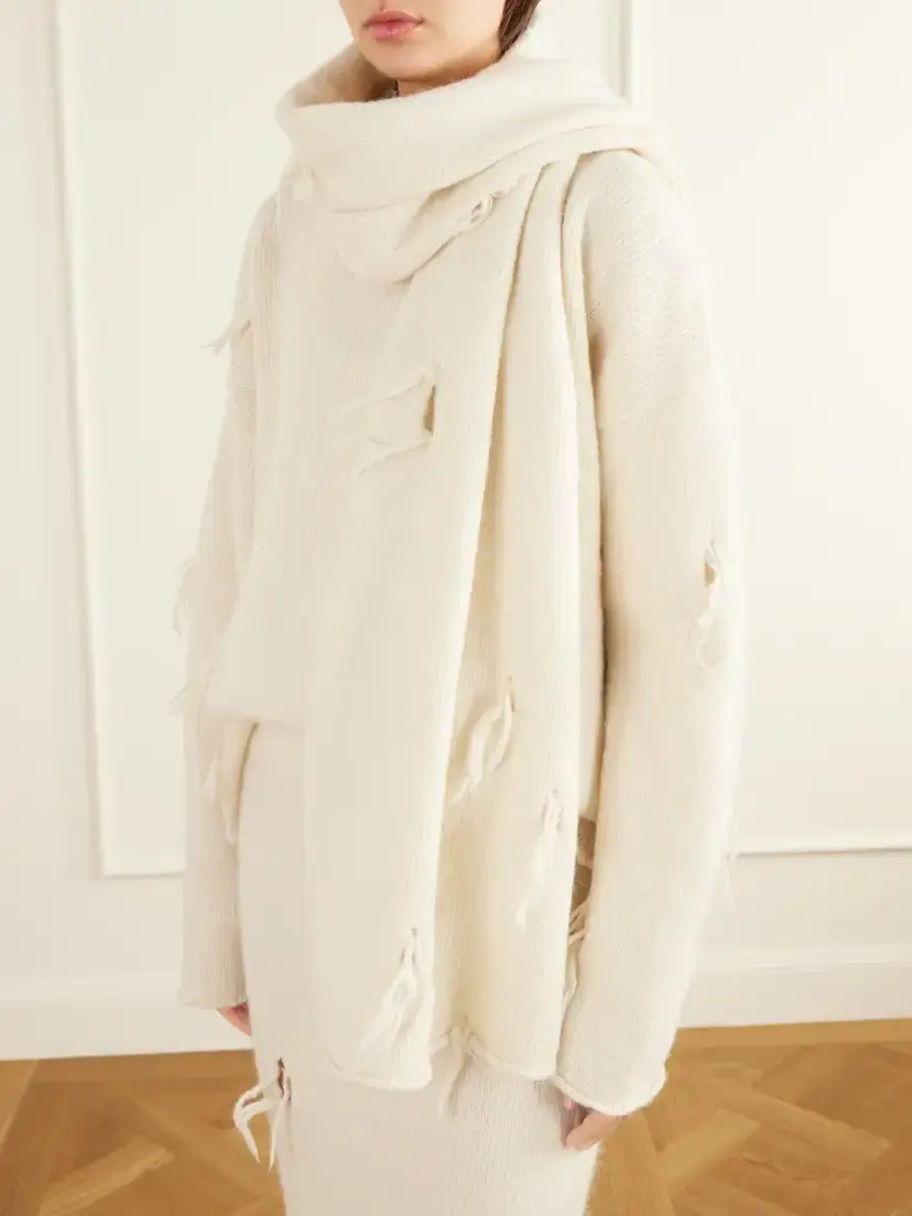 Lauren Manoogian Ravel Distressed Wool-blend Scarf | Thumbnail 3
