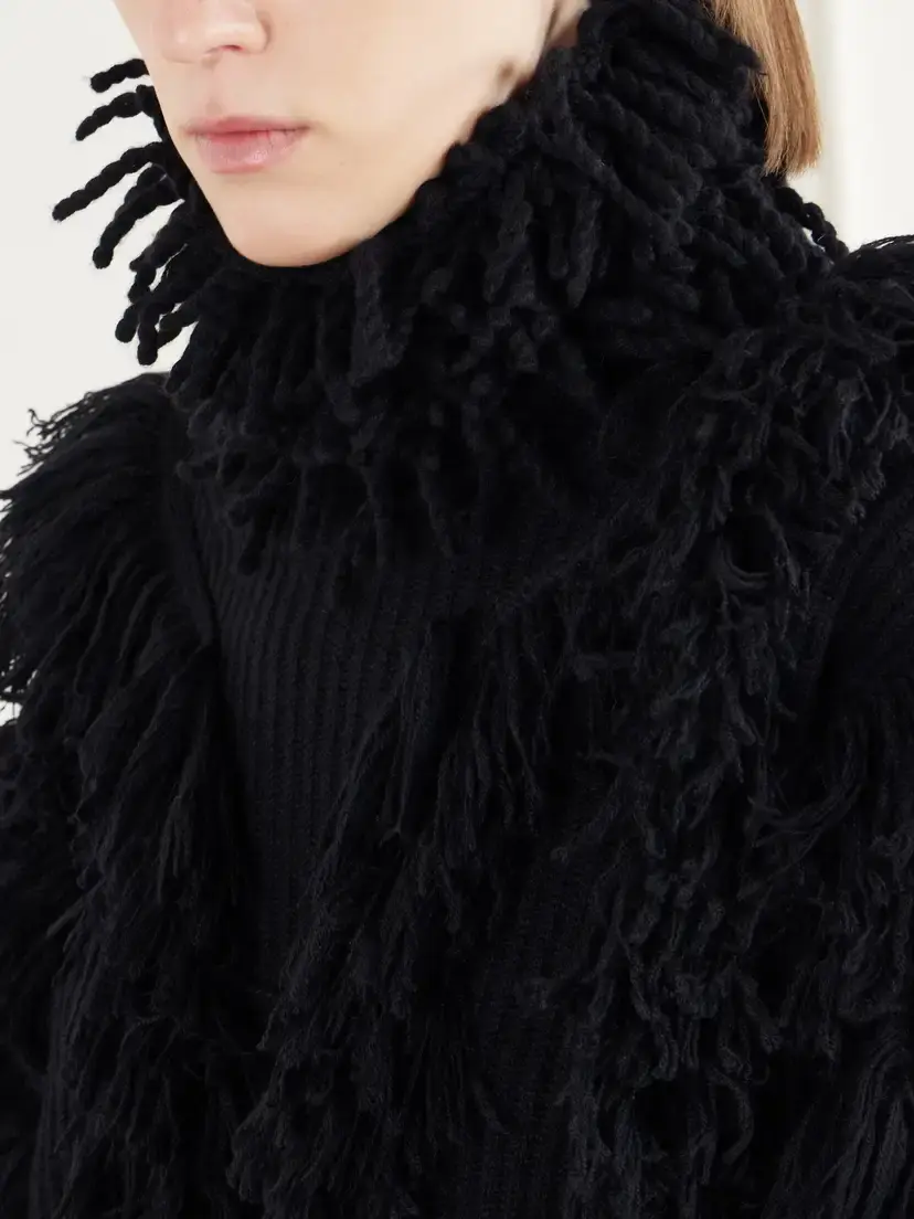 Lisa Yang Elidi Fringe-trimmed Cashmere Snood | Thumbnail 3