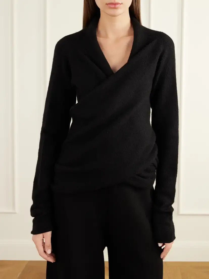 Lauren Manoogian Soft Mobius Alpaca And Cashmere-blend Wrap Cardigan | Thumbnail 3 Lauren Manoogian Soft Mobius Alpaca And Cashmere-blend Wrap Cardigan | Thumbnail 3