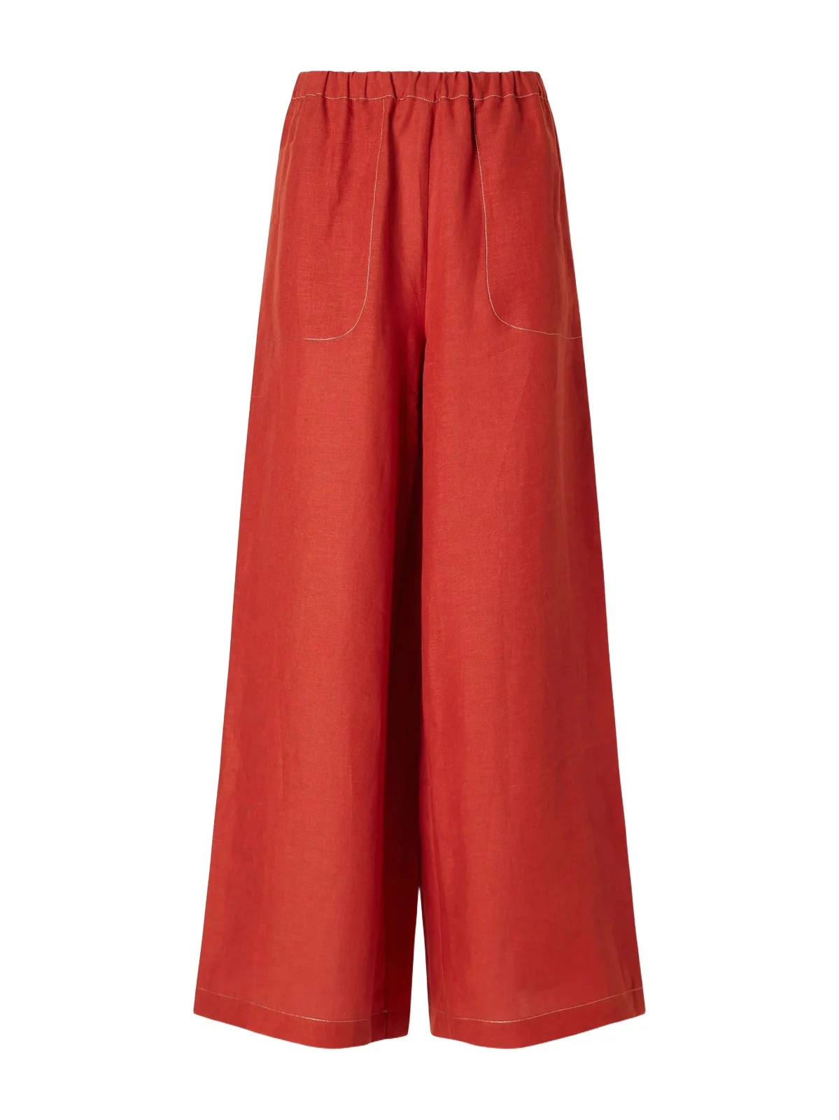 Éblouissant Woven Linen Wide-leg Pants Éblouissant Woven Linen Wide-leg Pants