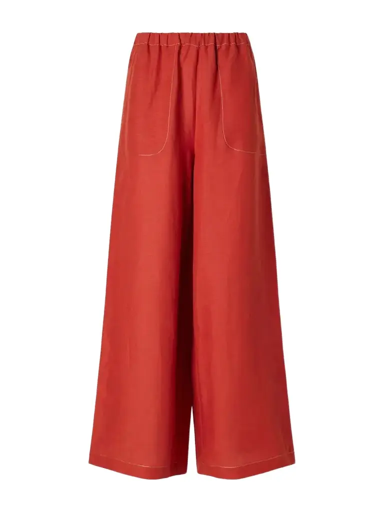 Éblouissant Woven Linen Wide-leg Pants Éblouissant Woven Linen Wide-leg Pants