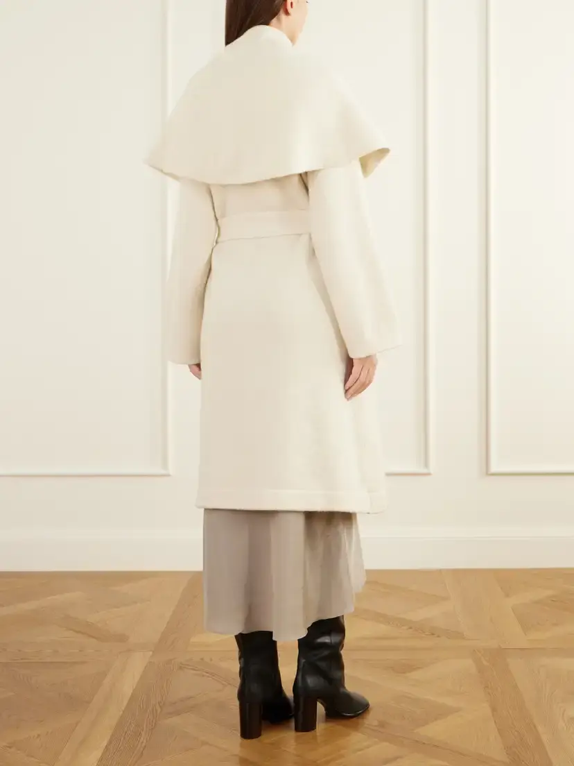 Lauren Manoogian Venn Belted Alpaca And Wool-blend Knitted Wrap Coat | Thumbnail 4 Lauren Manoogian Venn Belted Alpaca And Wool-blend Knitted Wrap Coat | Thumbnail 4