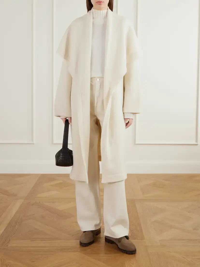 Lauren Manoogian Venn Belted Alpaca And Wool-blend Knitted Wrap Coat | Thumbnail 6 Lauren Manoogian Venn Belted Alpaca And Wool-blend Knitted Wrap Coat | Thumbnail 6