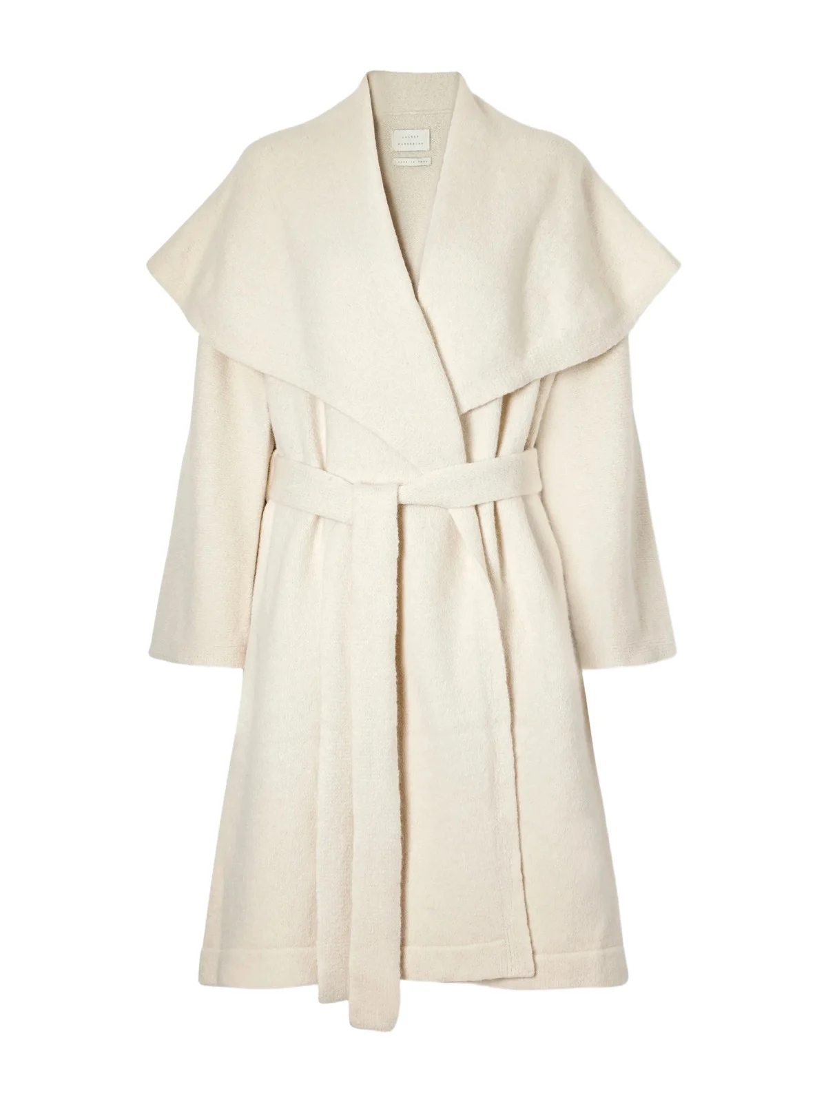 Lauren Manoogian Venn Belted Alpaca And Wool-blend Knitted Wrap Coat