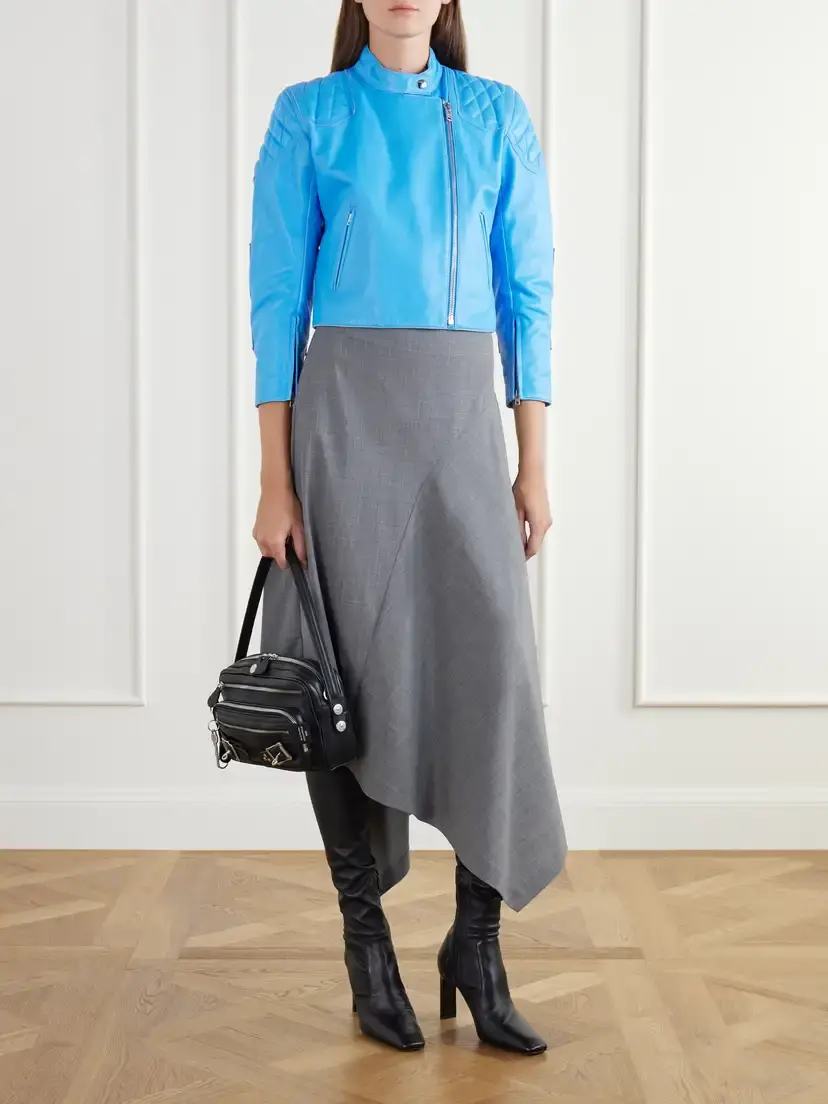 Acne Studios Cropped Quilted Leather Jacket | Thumbnail 2 Acne Studios Cropped Quilted Leather Jacket | Thumbnail 2