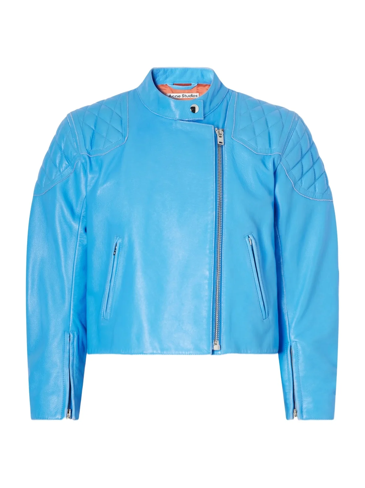 Acne Studios Cropped Quilted Leather Jacket