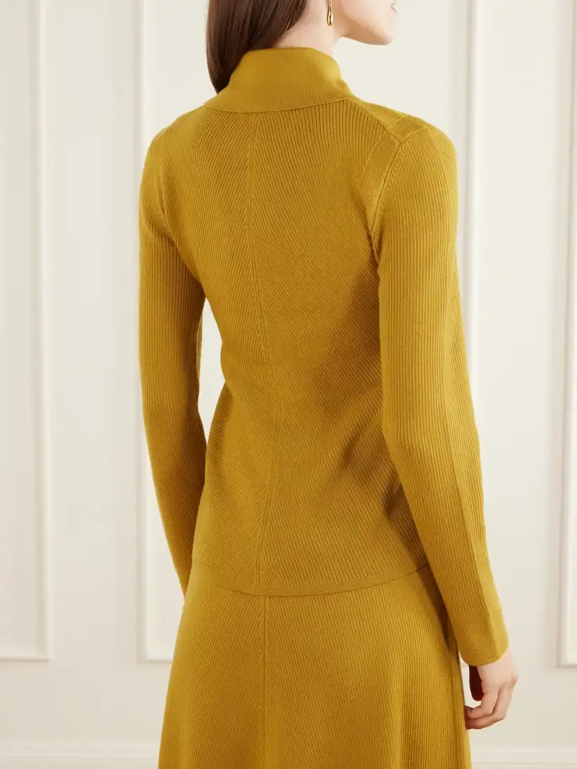 Emilia Wickstead Brinkley Ribbed Wool Cardigan | Thumbnail 3 Emilia Wickstead Brinkley Ribbed Wool Cardigan | Thumbnail 3