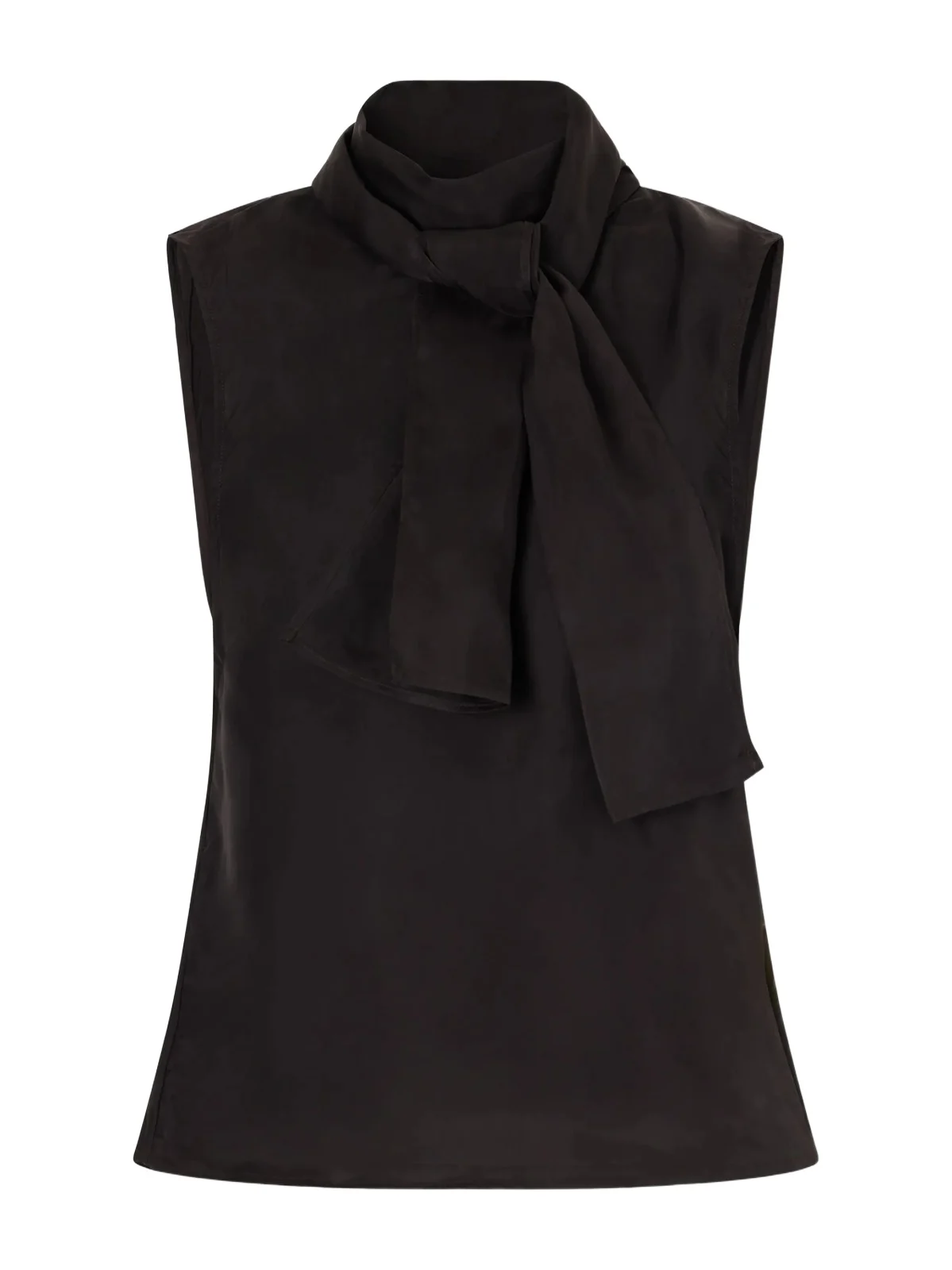 Our Legacy Virtous Scarf-detailed Draped Crepe Top
