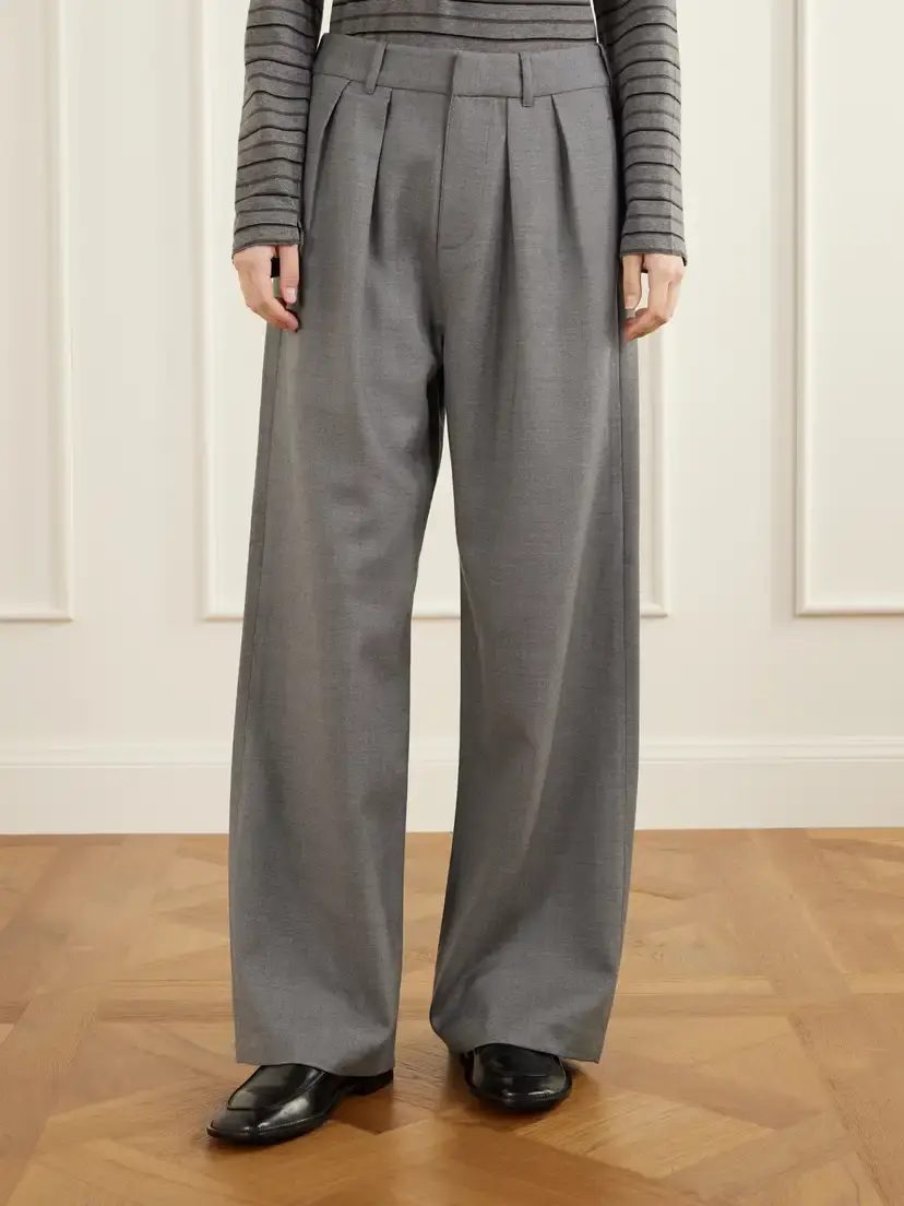 Citizens of Humanity Ines Pleated Virgin Wool-twill Wide-leg Pants | Thumbnail 3 Citizens of Humanity Ines Pleated Virgin Wool-twill Wide-leg Pants | Thumbnail 3