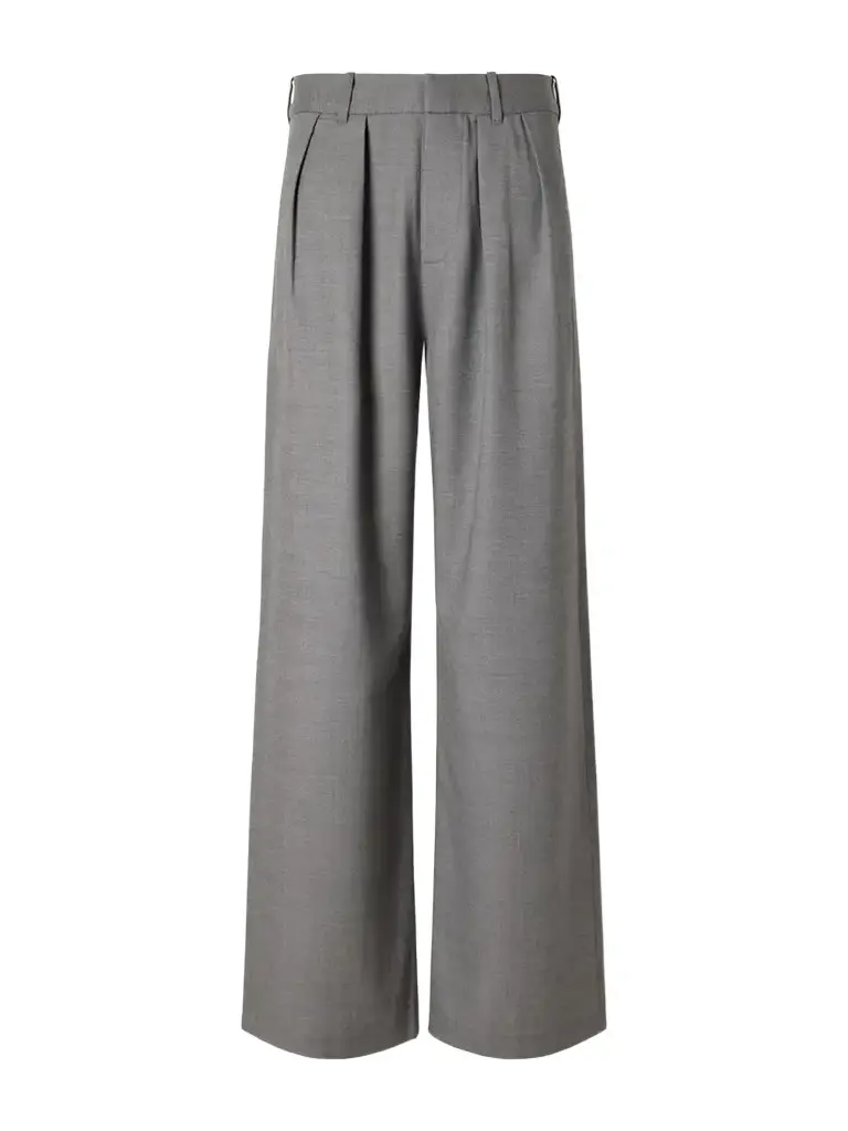 Citizens of Humanity Ines Pleated Virgin Wool-twill Wide-leg Pants
