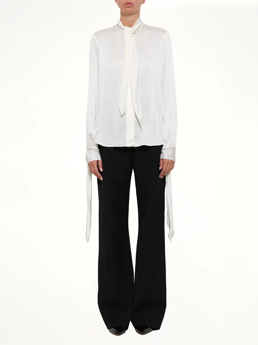 Alexander McQueen Fluid Satin Shirt | Thumbnail 2 Alexander McQueen Fluid Satin Shirt | Thumbnail 2
