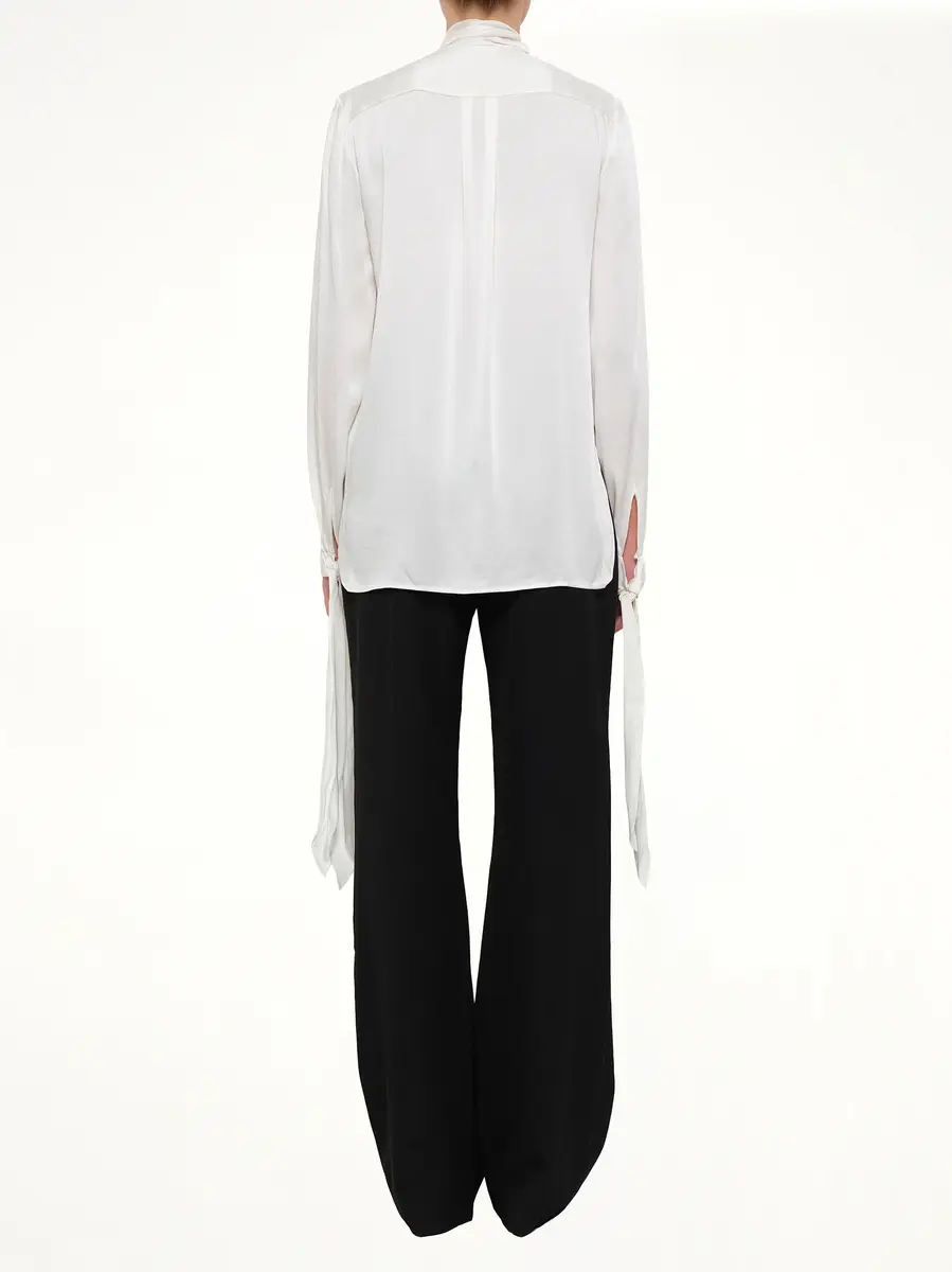 Alexander McQueen Fluid Satin Shirt | Thumbnail 4 Alexander McQueen Fluid Satin Shirt | Thumbnail 4