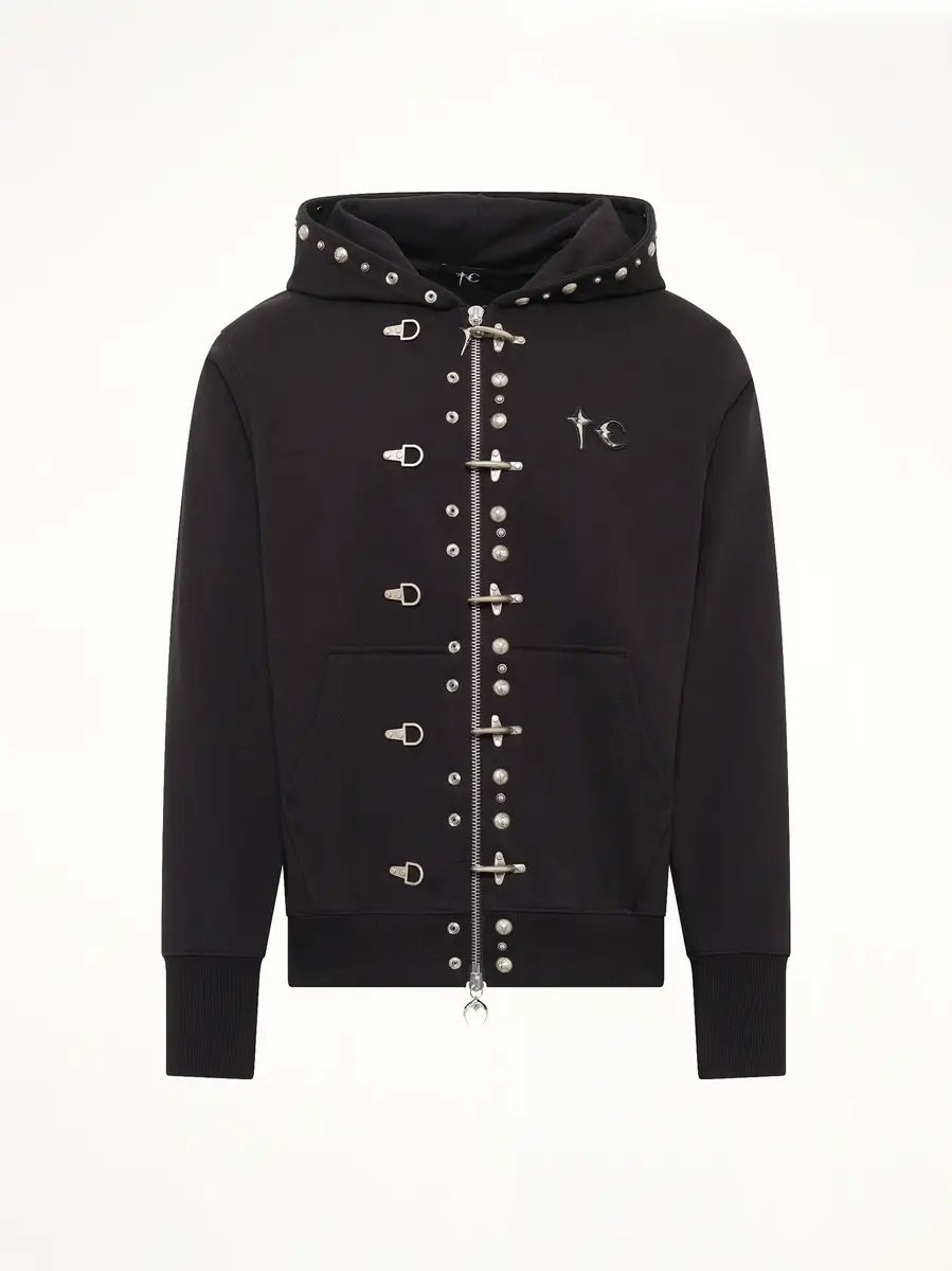 THUG CLUB TC Studded Line Zip-up Hoodie | Thumbnail 2