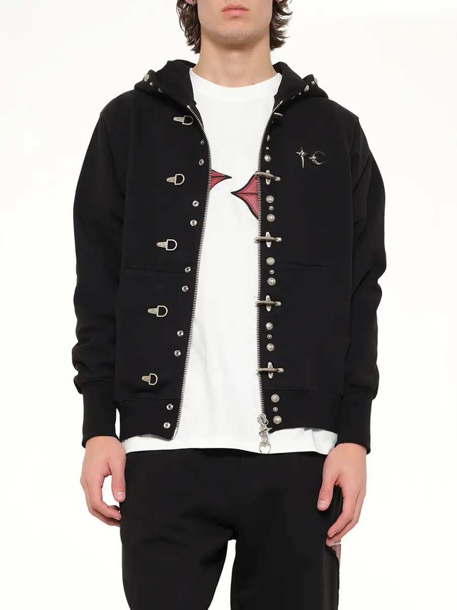 THUG CLUB TC Studded Line Zip-up Hoodie | Thumbnail 6