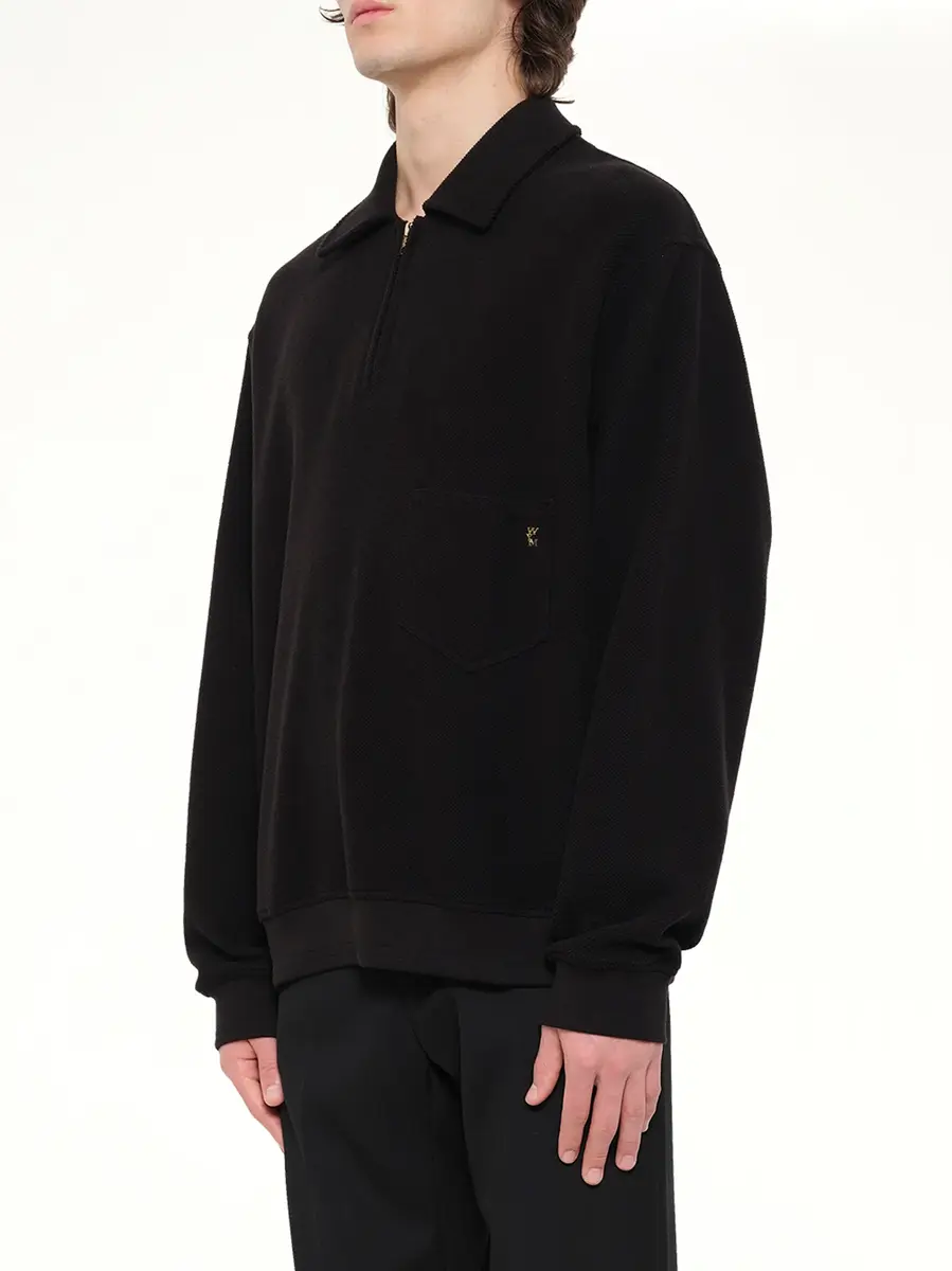 WOOYOUNGMI Cotton Quarter Zip Sweatshirt | Thumbnail 3