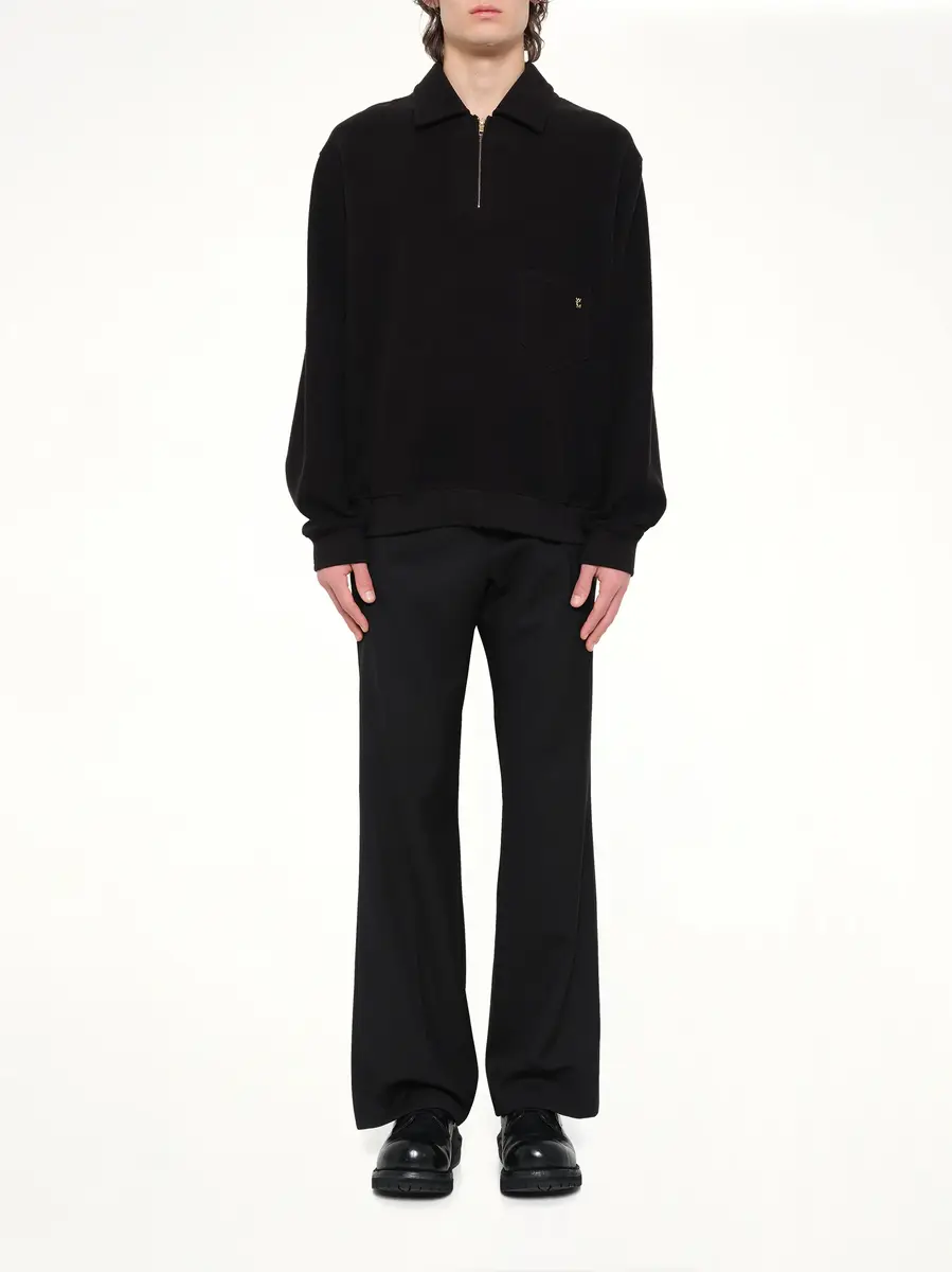 WOOYOUNGMI Cotton Quarter Zip Sweatshirt | Thumbnail 4