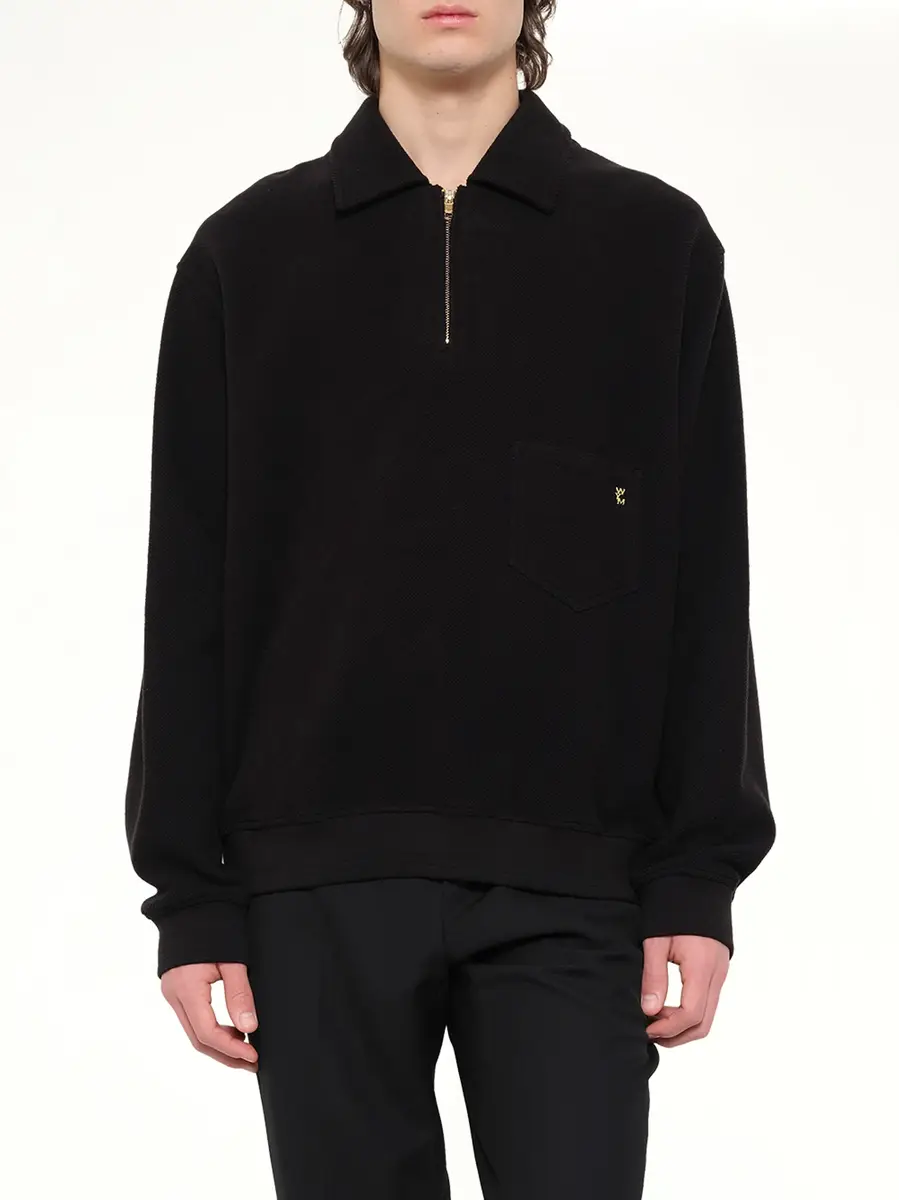 WOOYOUNGMI Cotton Quarter Zip Sweatshirt | Thumbnail 6