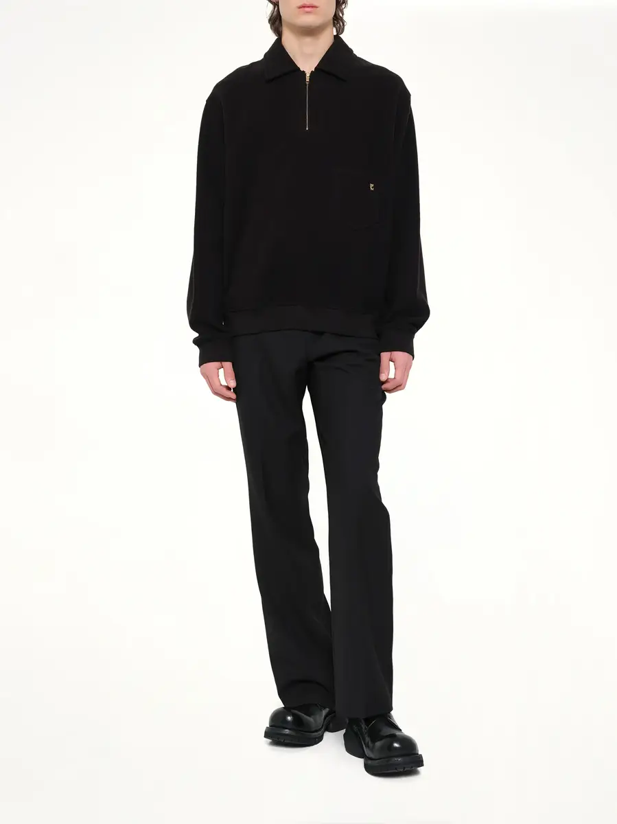 WOOYOUNGMI Cotton Quarter Zip Sweatshirt | Thumbnail 7