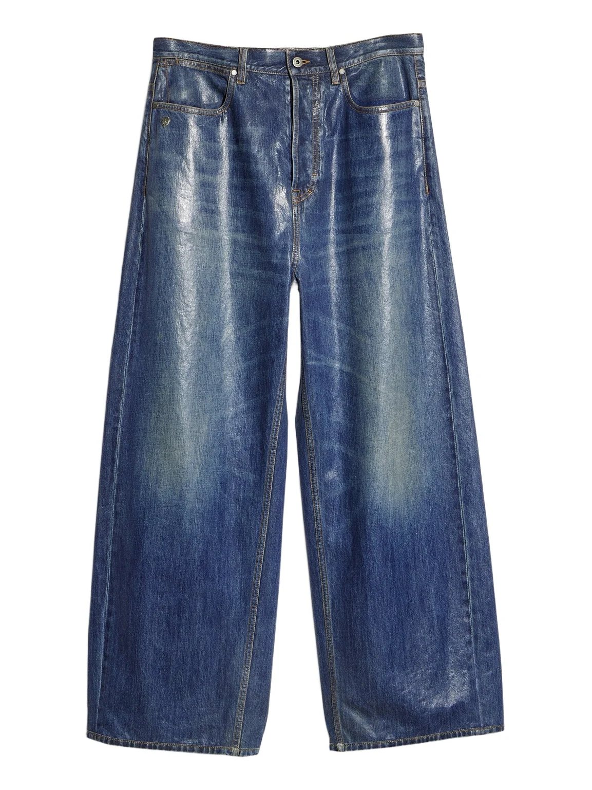 Cotton Denim Pants With Coating Cotton Denim Pants With Coating