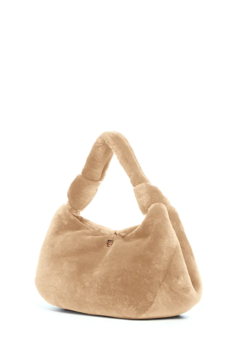 Gabriela Hearst Small Antonia Bag in Champagne Shearling | Thumbnail 2 Gabriela Hearst Small Antonia Bag in Champagne Shearling | Thumbnail 2