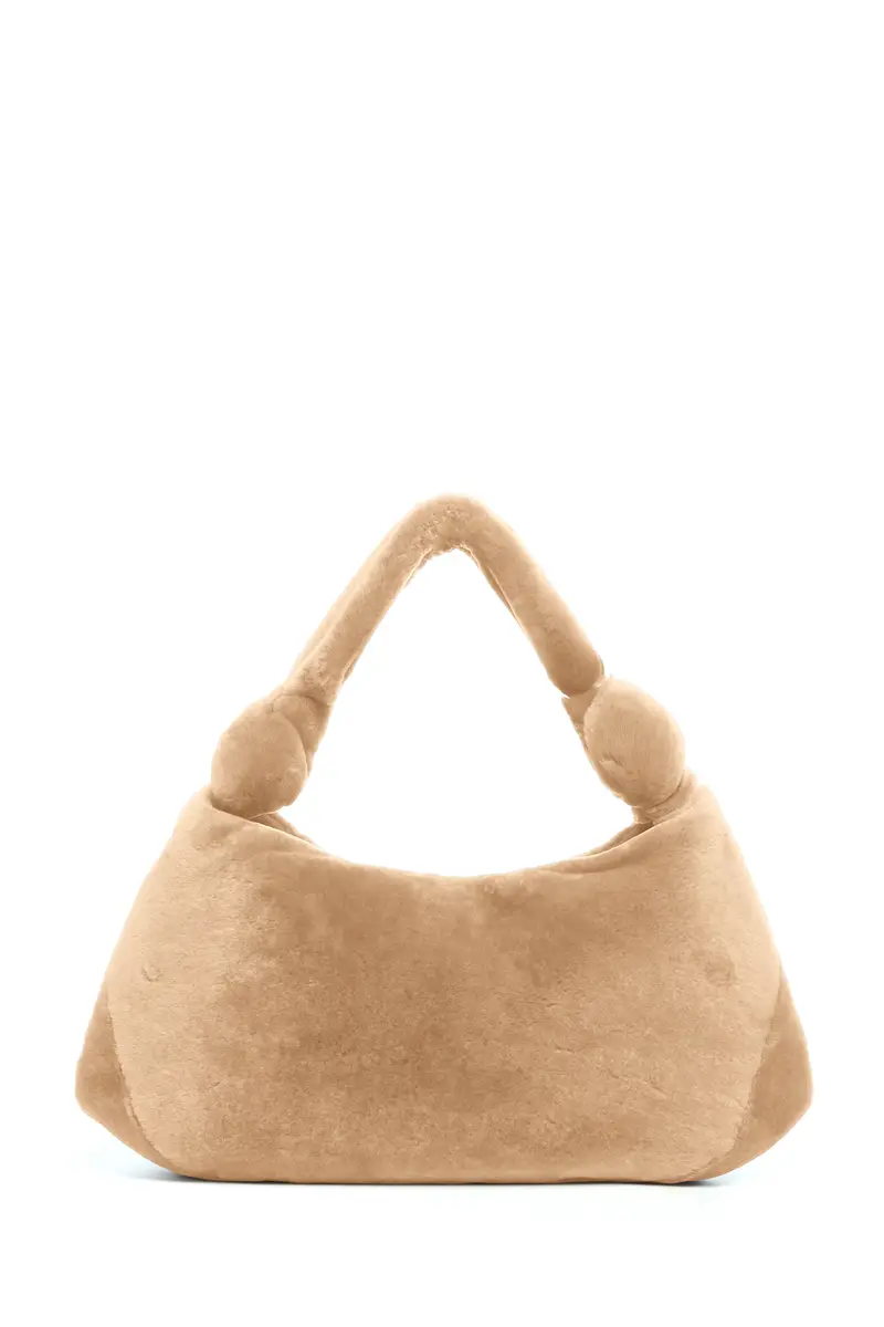 Gabriela Hearst Small Antonia Bag in Champagne Shearling | Thumbnail 3 Gabriela Hearst Small Antonia Bag in Champagne Shearling | Thumbnail 3