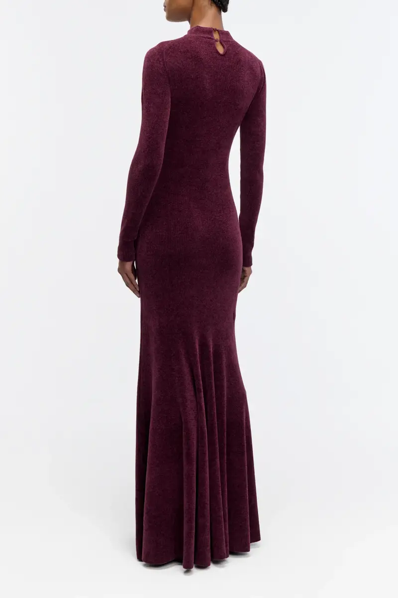 Gabriela Hearst Oreads Knit Dress in Plum Silk | Thumbnail 4 Gabriela Hearst Oreads Knit Dress in Plum Silk | Thumbnail 4