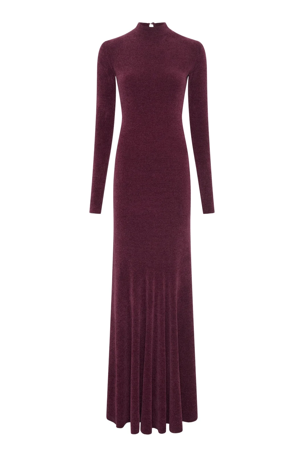 Gabriela Hearst Oreads Knit Dress in Plum Silk