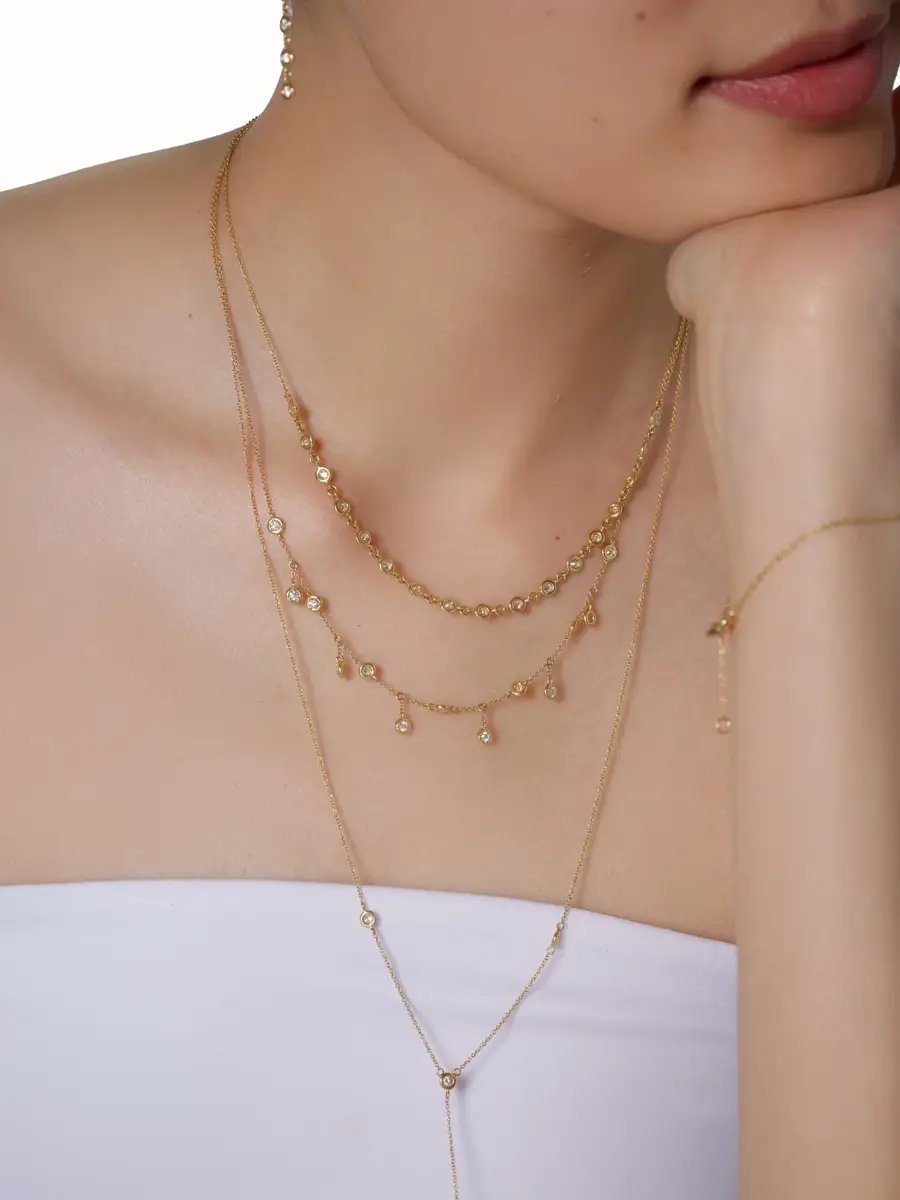 CAYE JOAILLIER Essential Bezel Scattered Necklace | Thumbnail 2