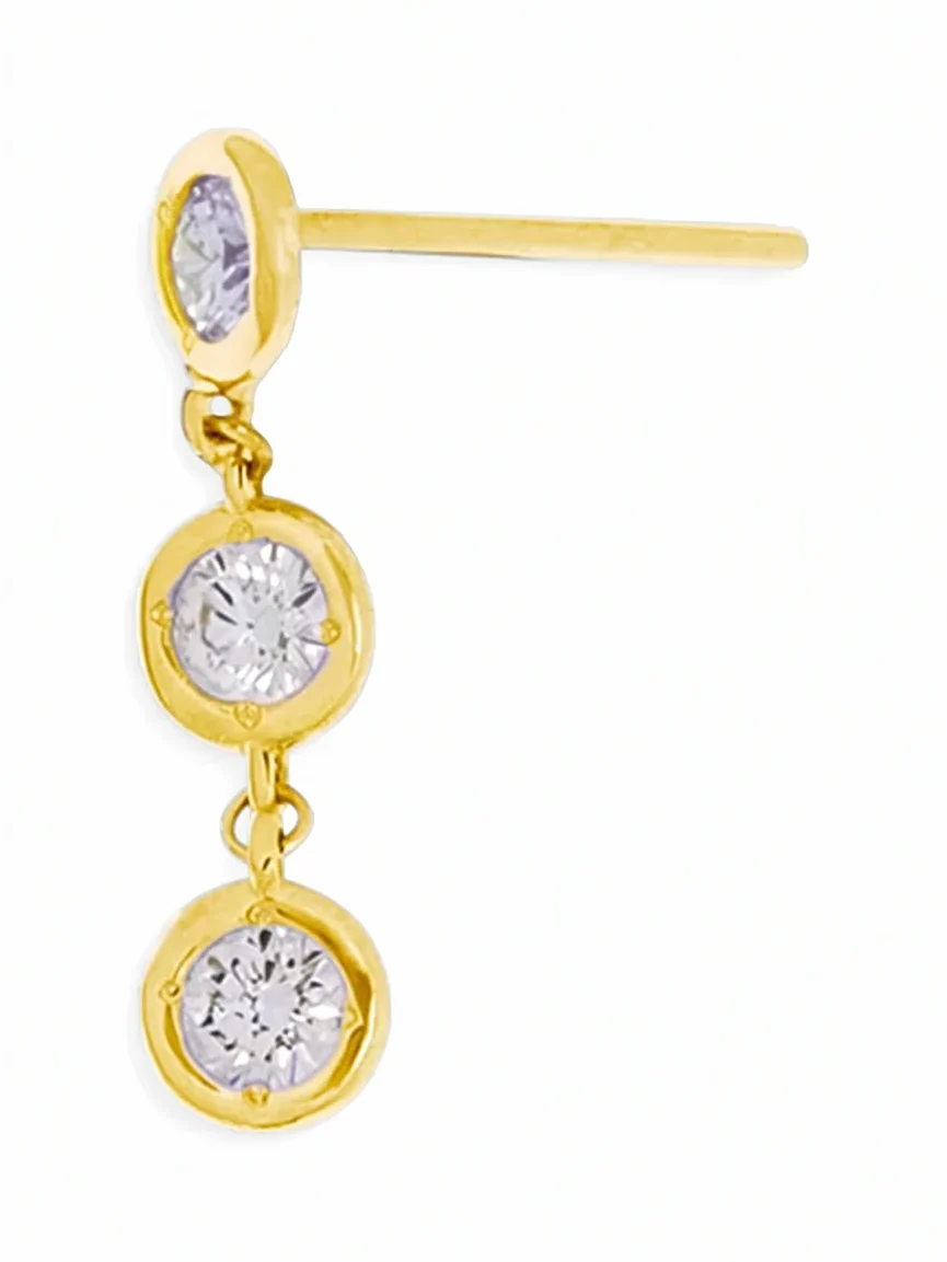 Essential Diamond Bezel Drop Earring