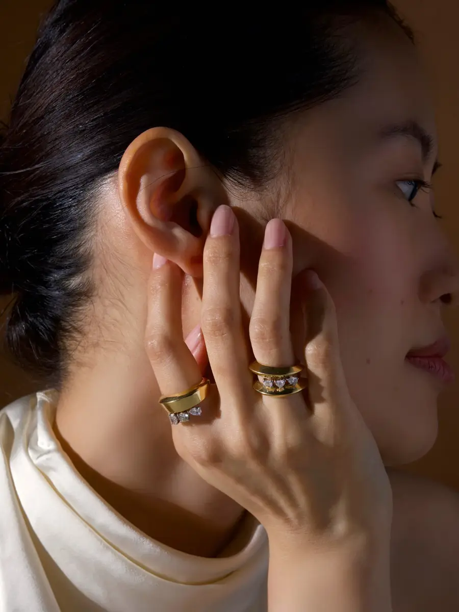 CAYE JOAILLIER Sway Twin Band Ring | Thumbnail 2 CAYE JOAILLIER Sway Twin Band Ring | Thumbnail 2