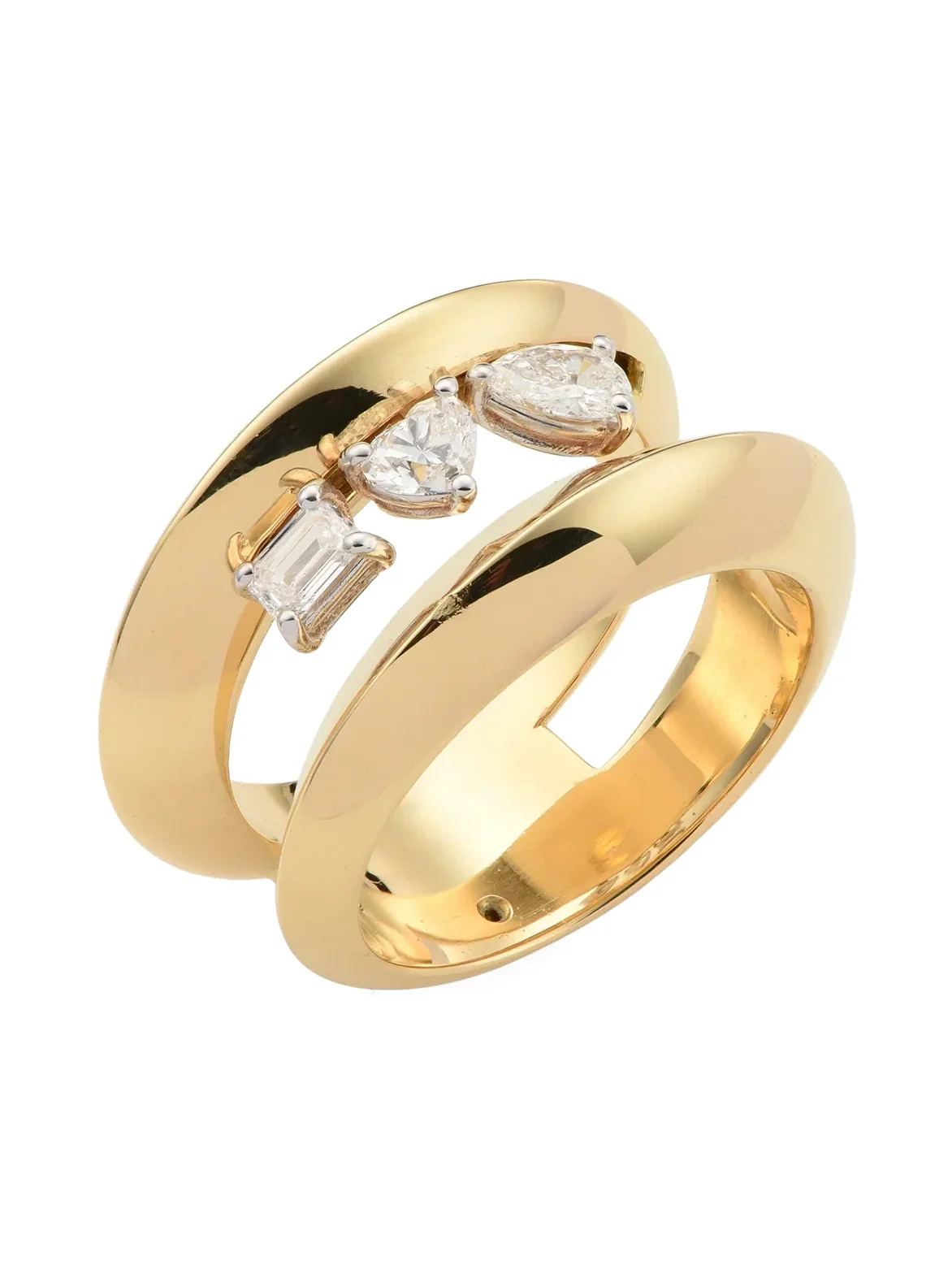 CAYE JOAILLIER Sway Twin Band Ring